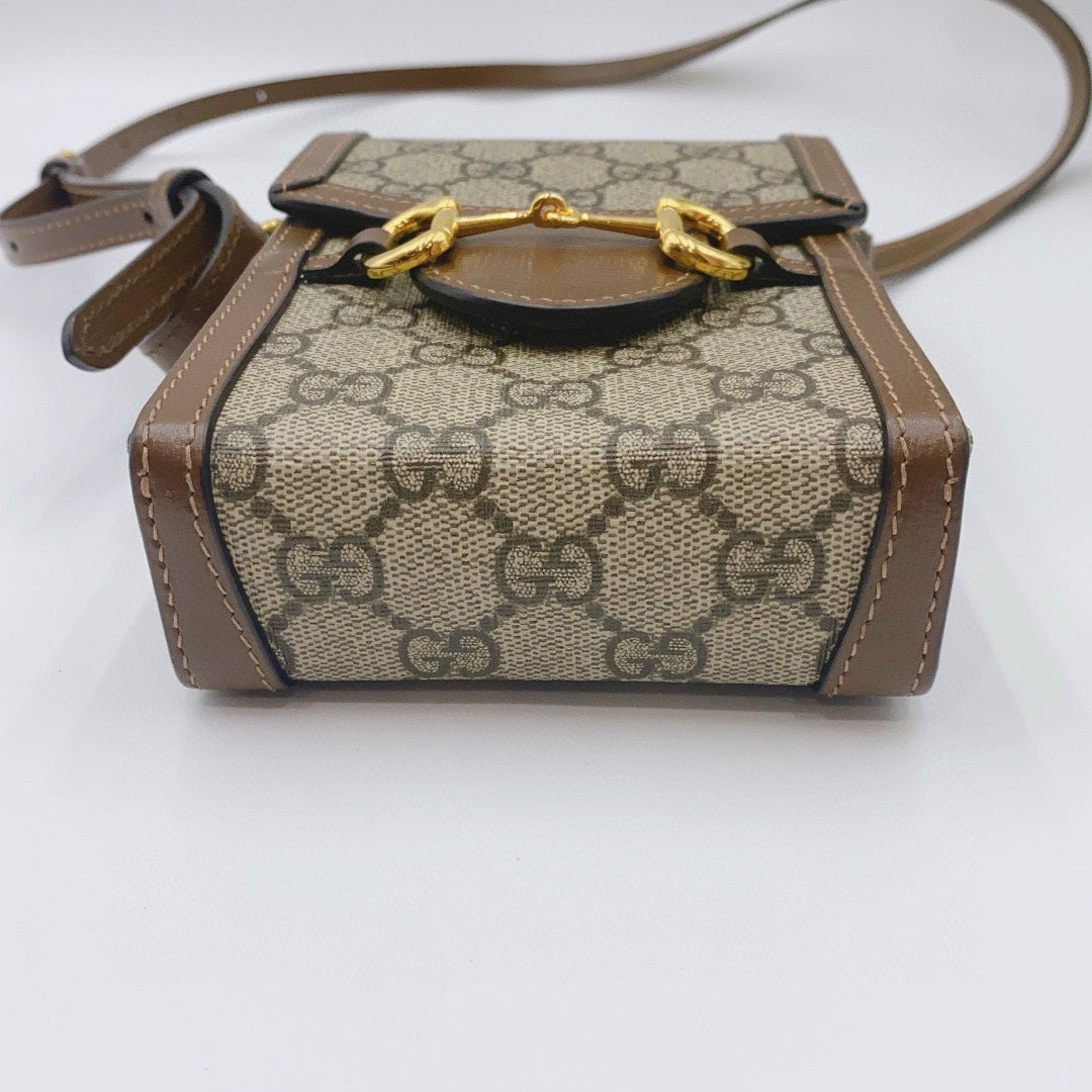 Gucci - 1955 Horsebit Phone Bag - Canvas - Beige