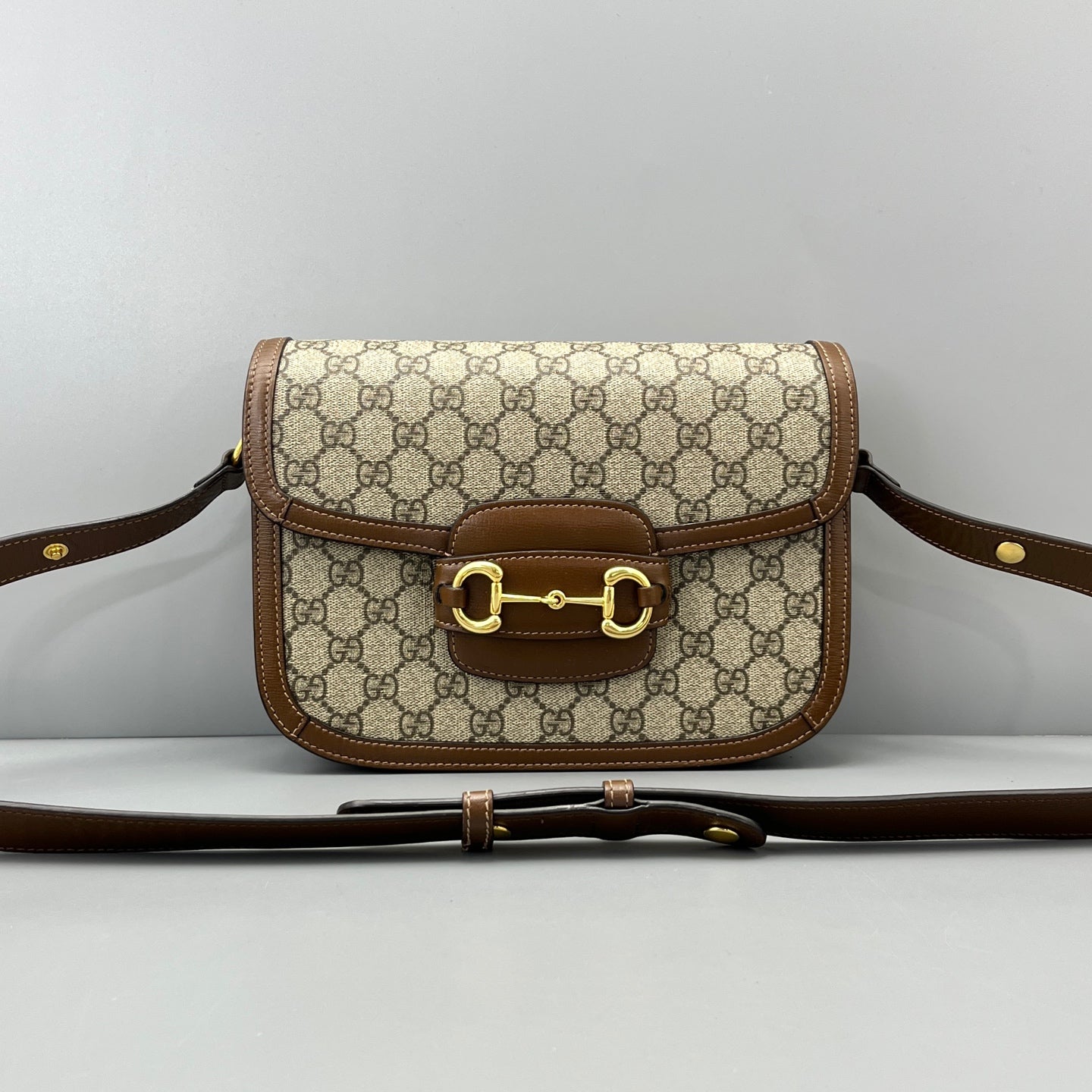 Gucci - 1955 Horsebit Saddle Bag - Leather - Brown