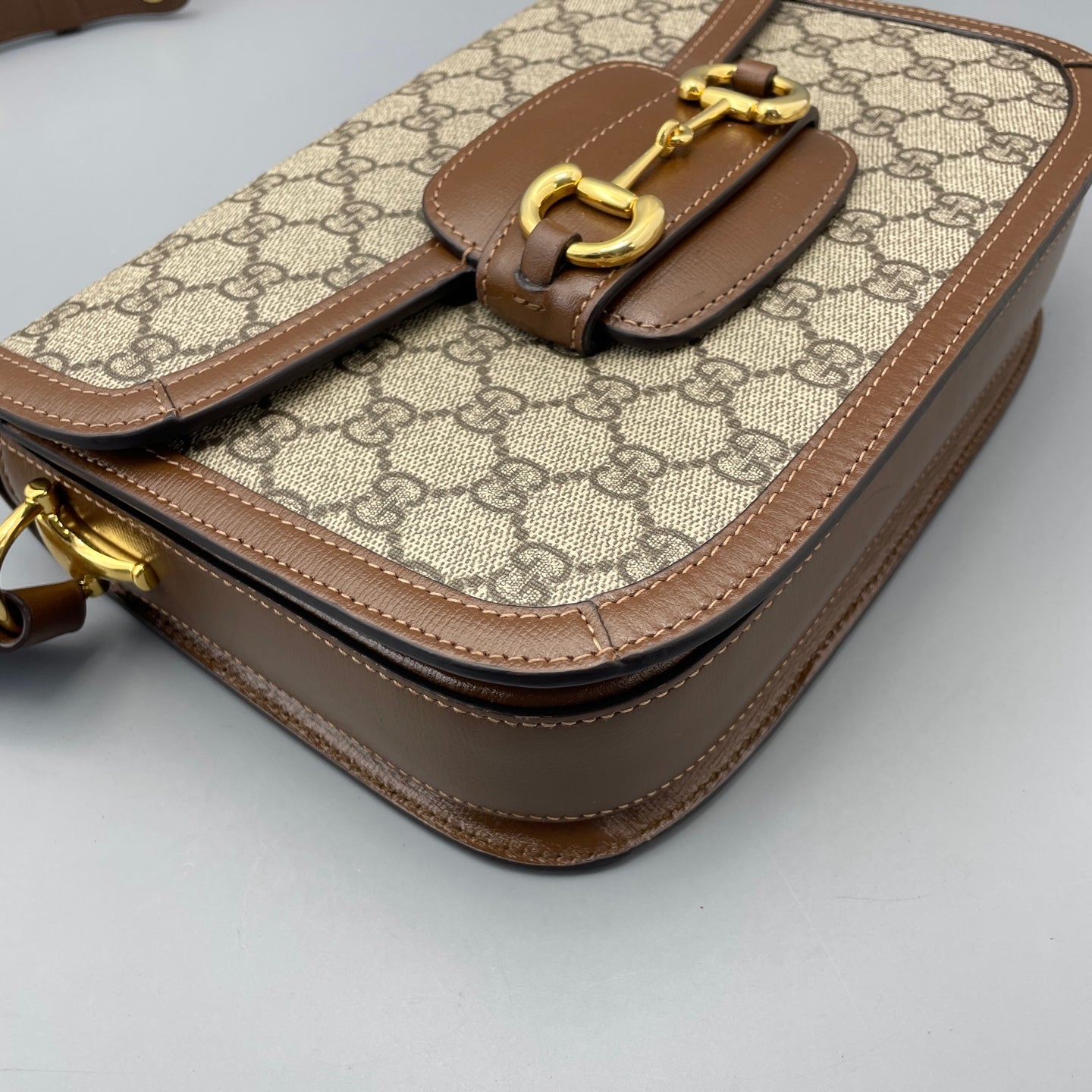 Gucci - 1955 Horsebit Saddle Bag - Leather - Brown