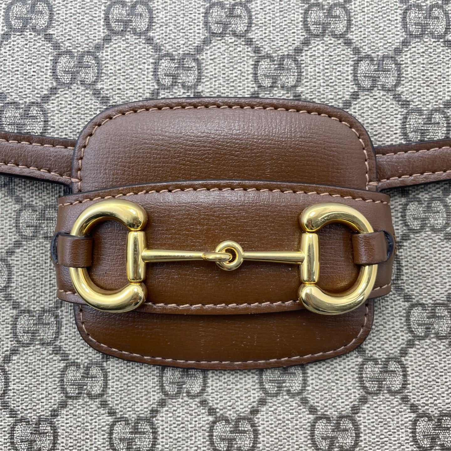 Gucci - 1955 Horsebit Saddle Bag - Leather - Brown