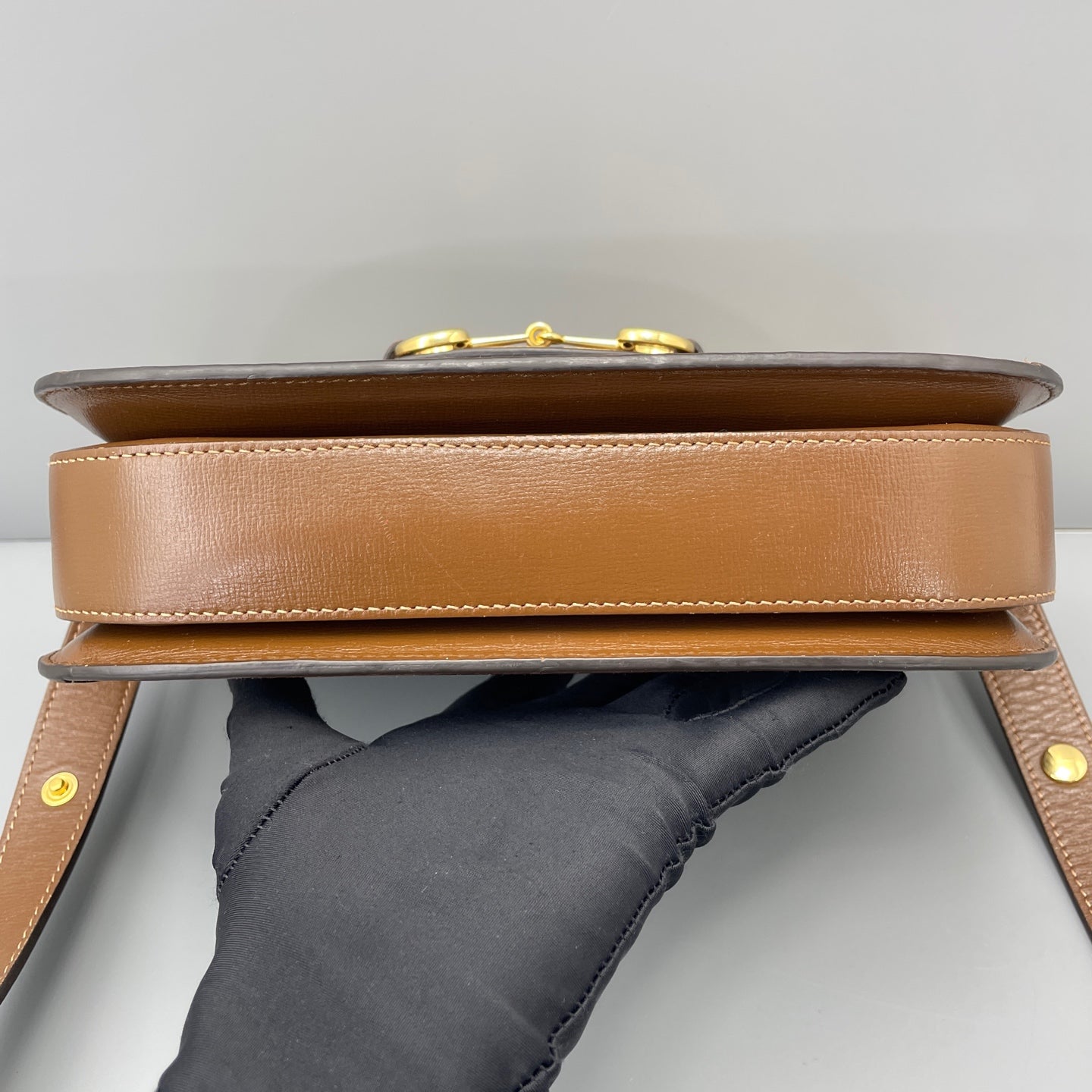 Gucci - 1955 Horsebit Saddle Bag - Leather - Brown