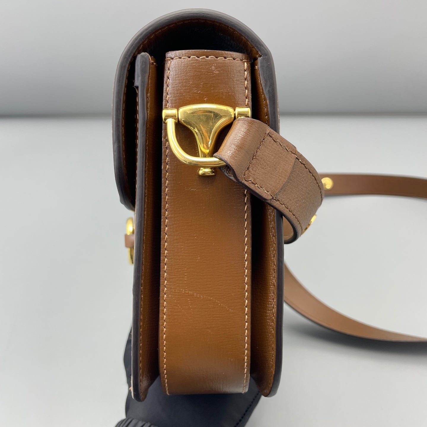 Gucci - 1955 Horsebit Saddle Bag - Leather - Brown