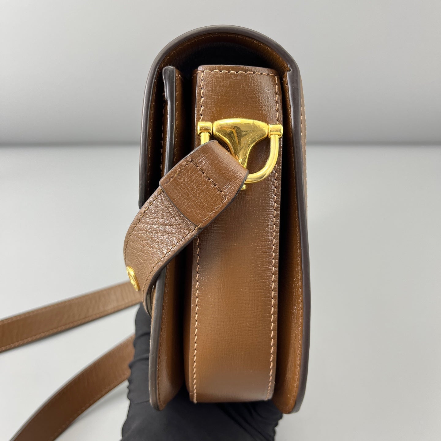 Gucci - 1955 Horsebit Saddle Bag - Leather - Brown - (medium)
