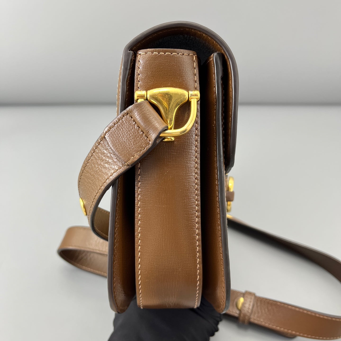 Gucci - 1955 Horsebit Saddle Bag - Leather - Brown - (medium)