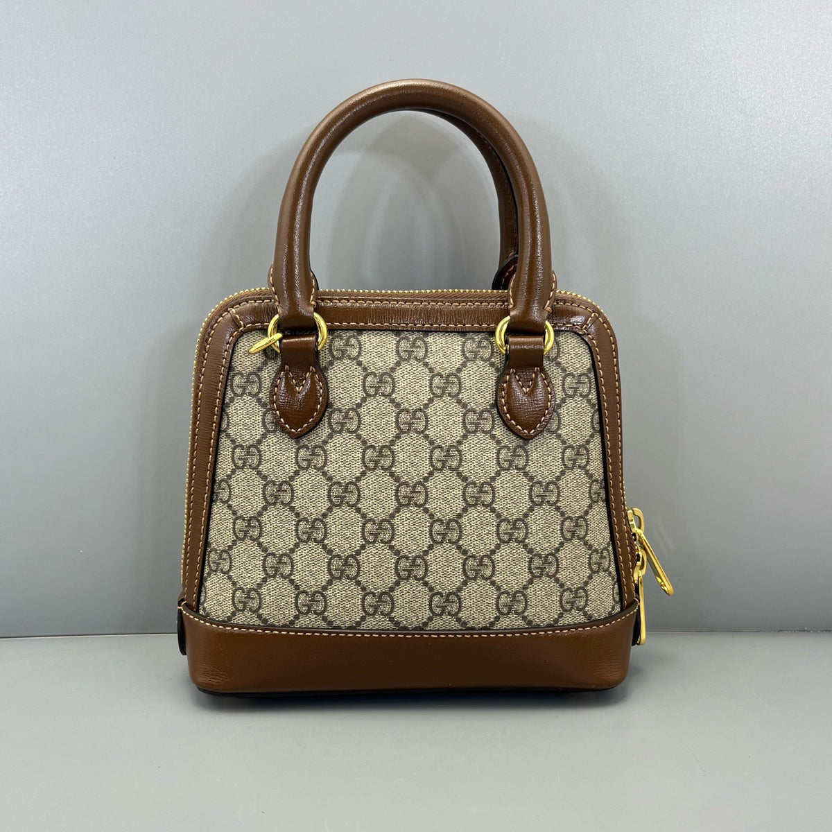 Gucci - 1955 Horsebit shell bag - Cloth - Brown - (mini)