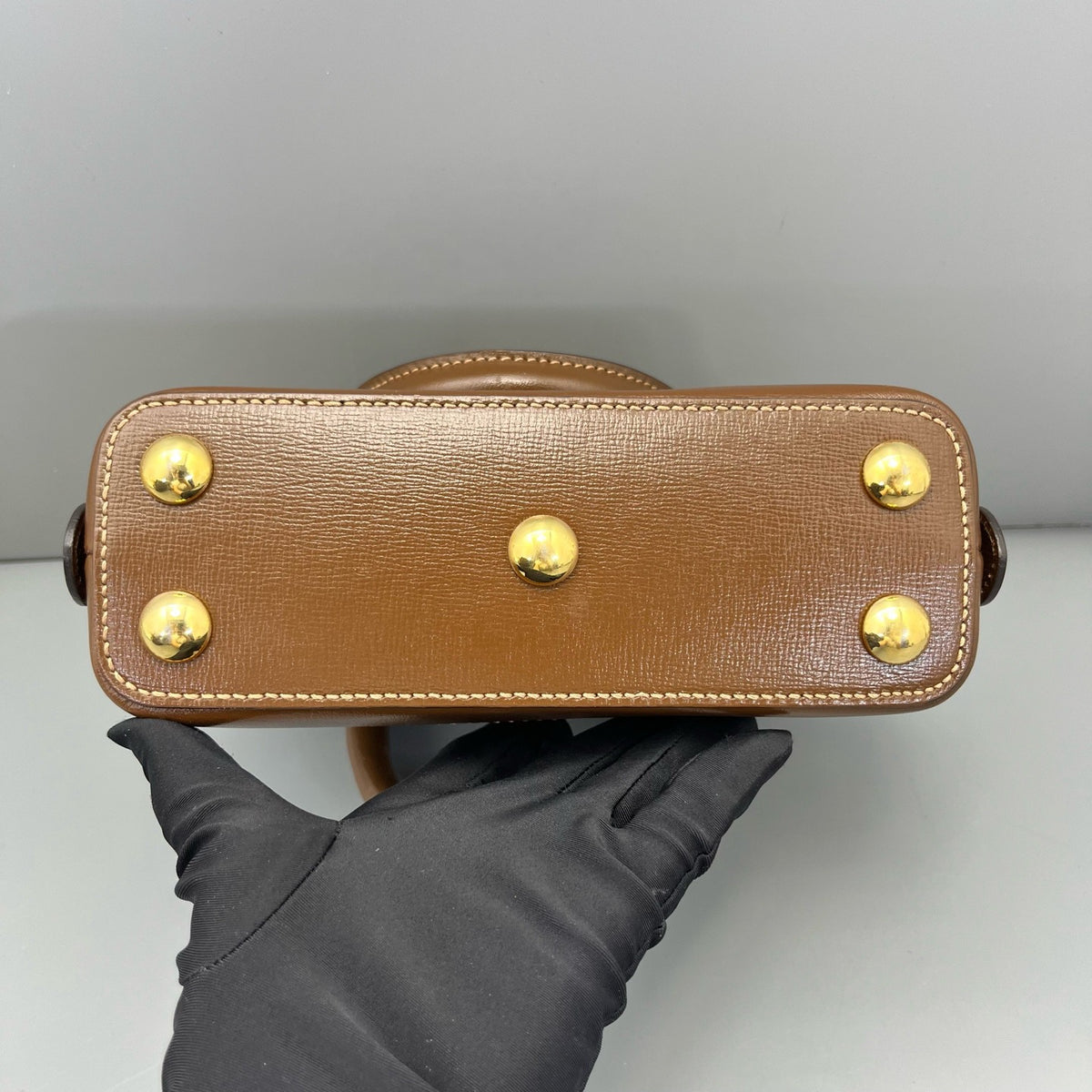 Gucci - 1955 Horsebit shell bag - Cloth - Brown - (mini)