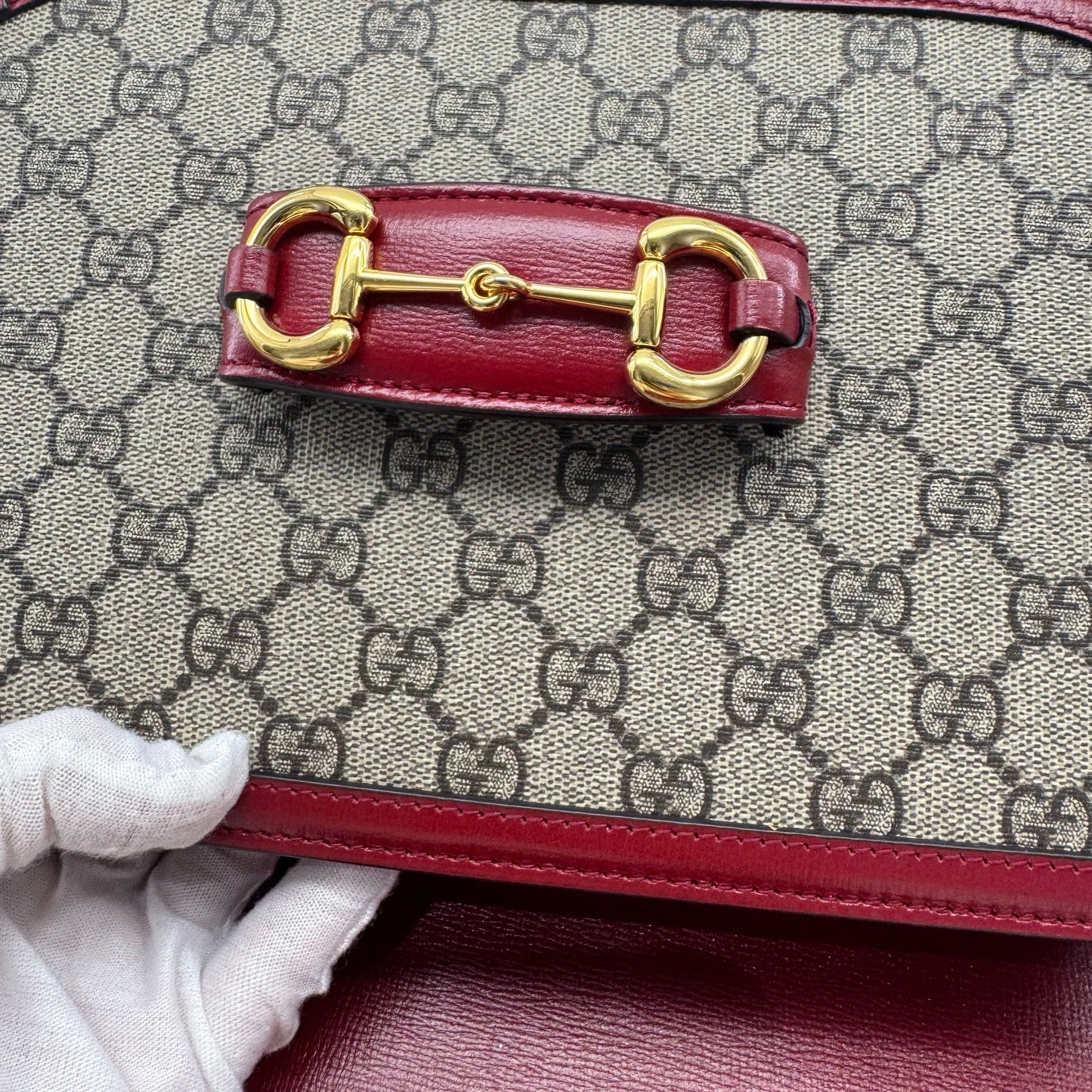 Gucci - 1955 Horsebit Shoulder Bag - Cloth - Multicolour - (medium)