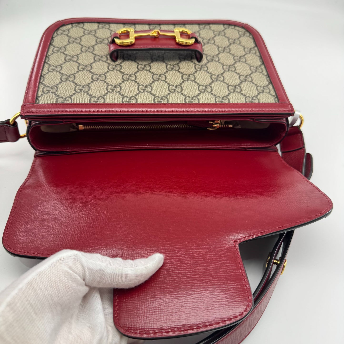 Gucci - 1955 Horsebit Shoulder Bag - Cloth - Multicolour - (medium)