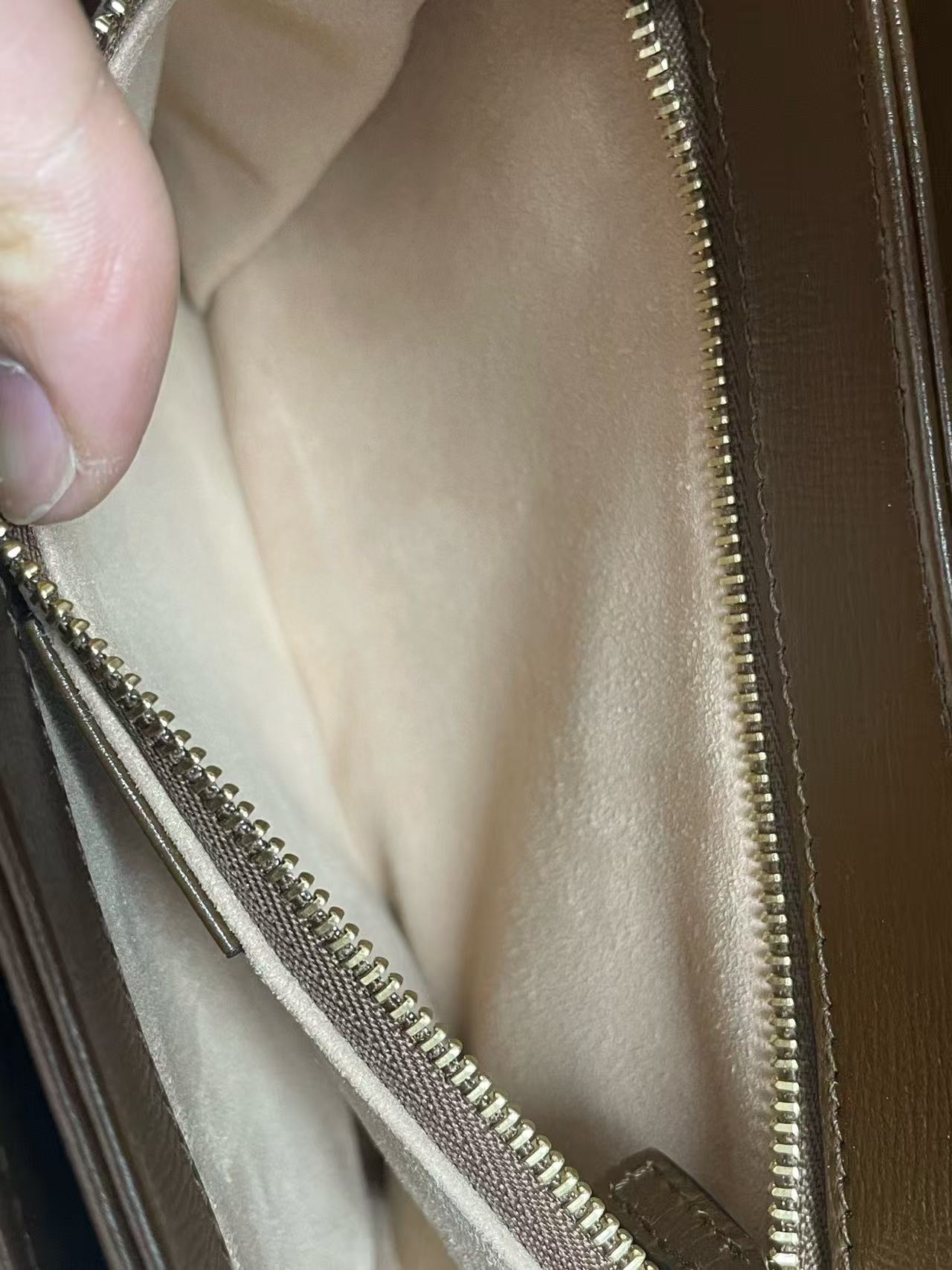 Gucci - 1955 Horsebit Shoulder Bag - GG Supreme canvas with leather trim - Brown - (medium)