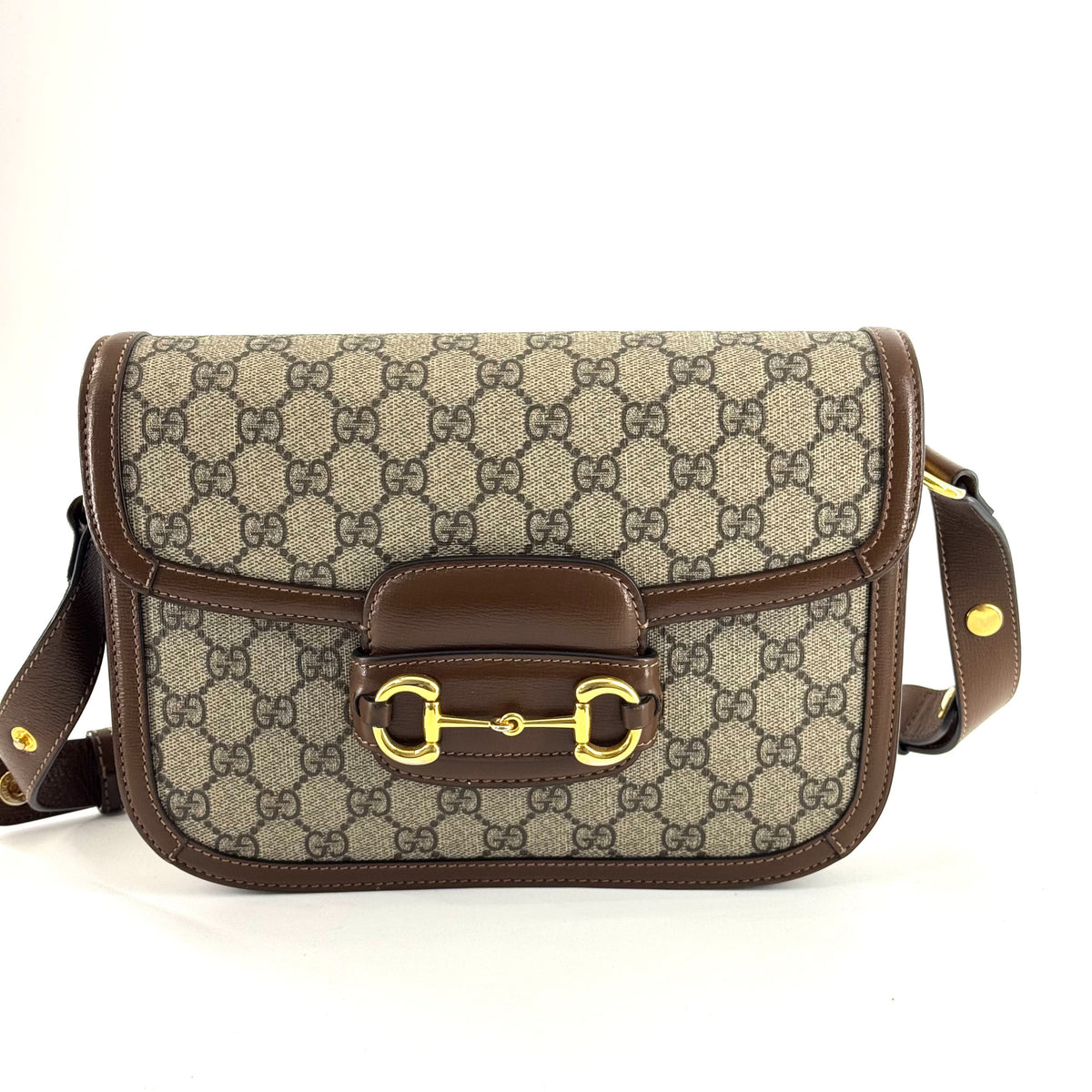 Gucci - 1955 Horsebit Shoulder Bag - Leather - Brown - (medium)