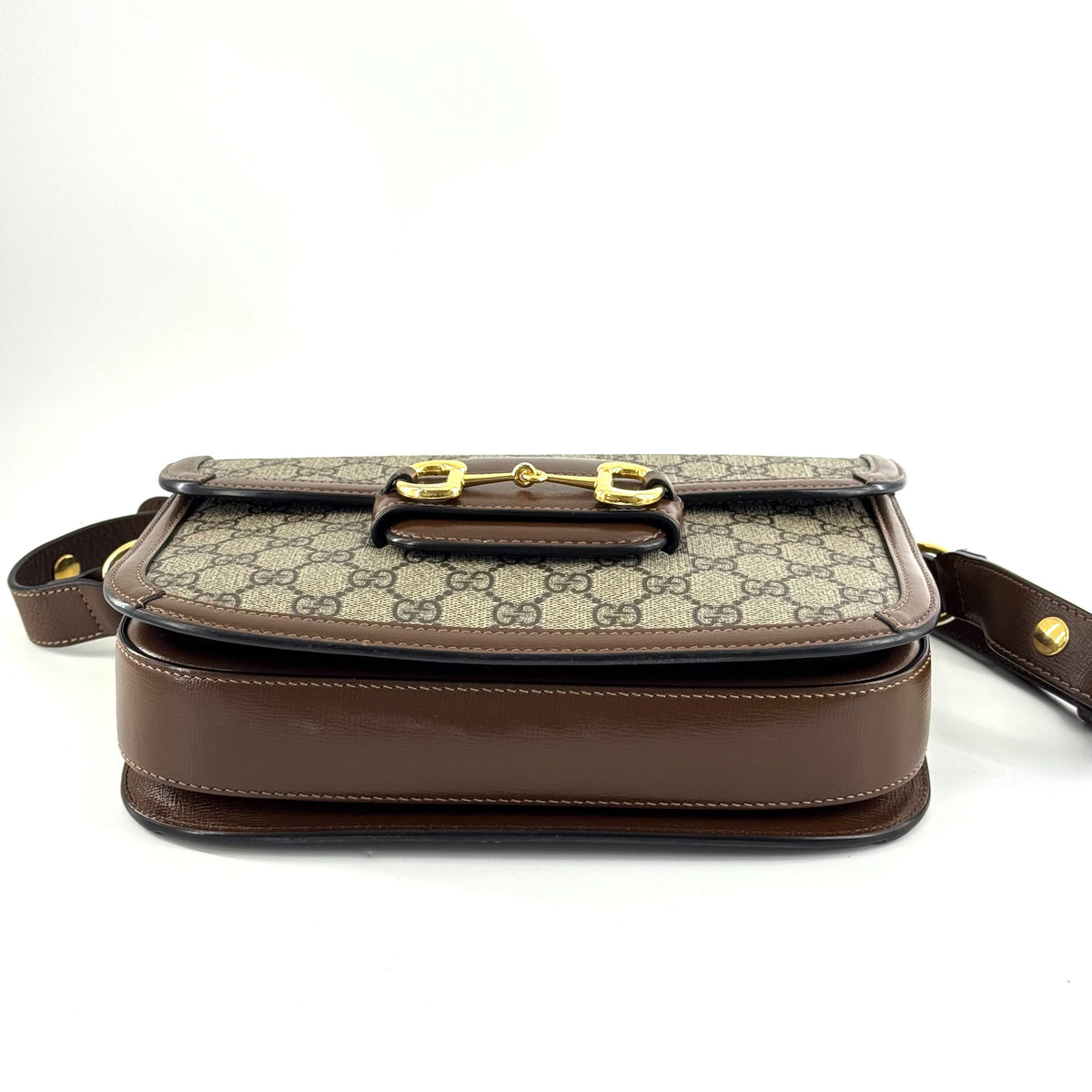 Gucci - 1955 Horsebit Shoulder Bag - Leather - Brown - (medium)