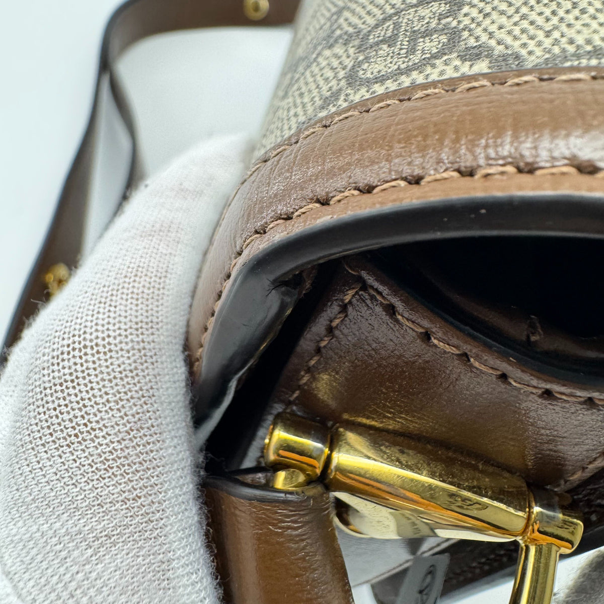 Gucci - 1955 Horsebit Shoulder Bag - Leather - Brown - (medium)