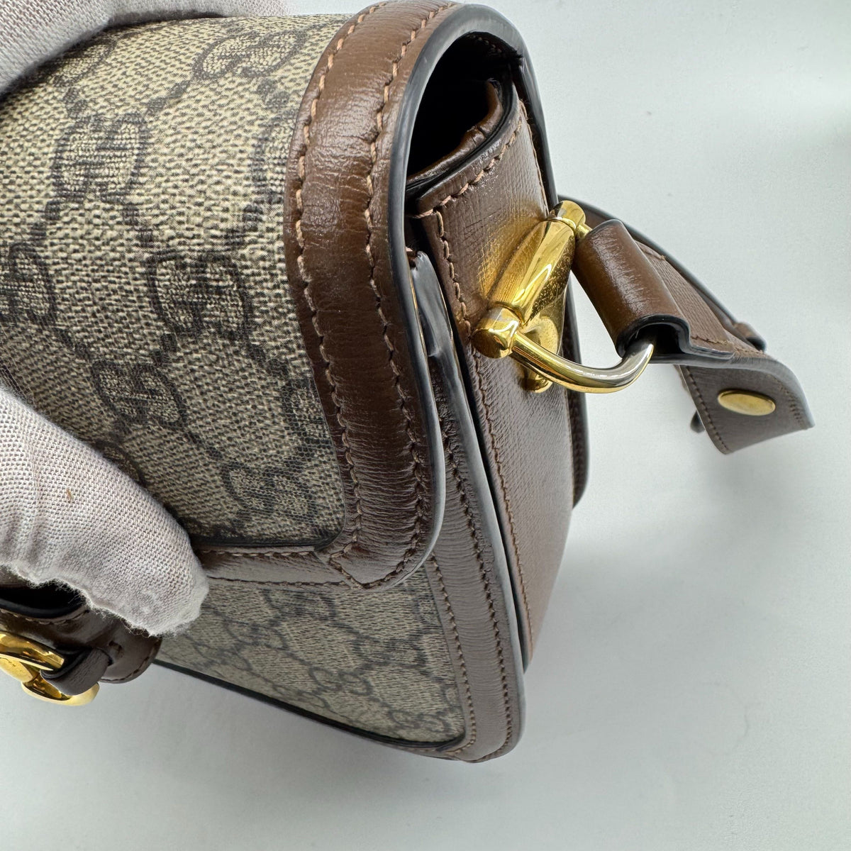 Gucci - 1955 Horsebit Shoulder Bag - Leather - Brown - (medium)