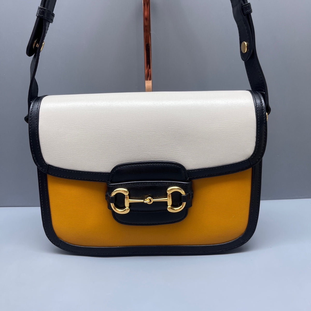 Gucci - 1955 Horsebit Shoulder Bag - Leather - Multicolour - (small)
