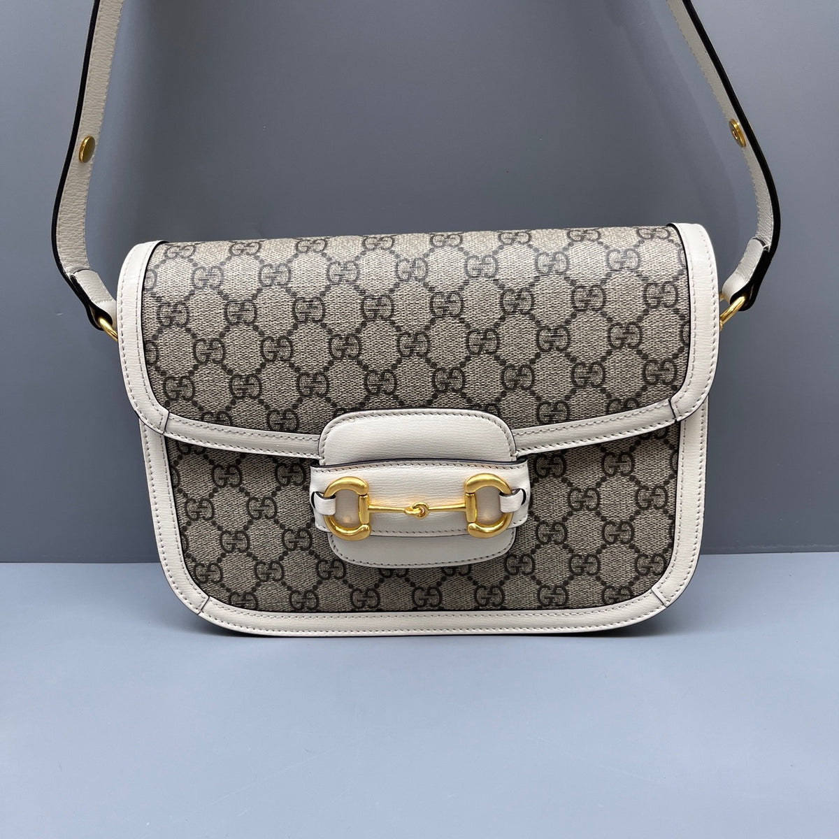 Gucci - 1955 Horsebit Shoulder Bag - Leather - Multicolour - (small)