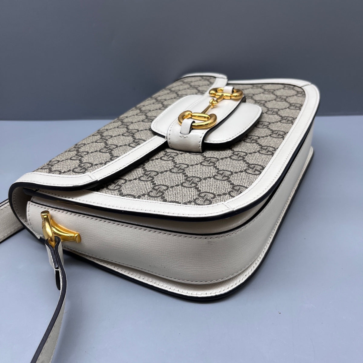 Gucci - 1955 Horsebit Shoulder Bag - Leather - Multicolour - (small)