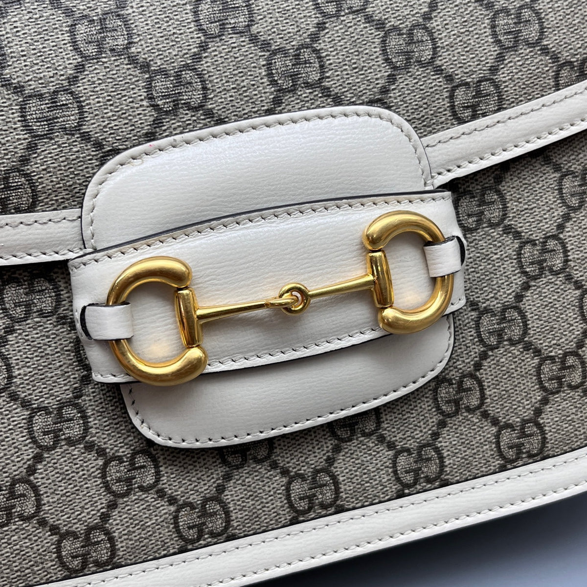 Gucci - 1955 Horsebit Shoulder Bag - Leather - Multicolour - (small)