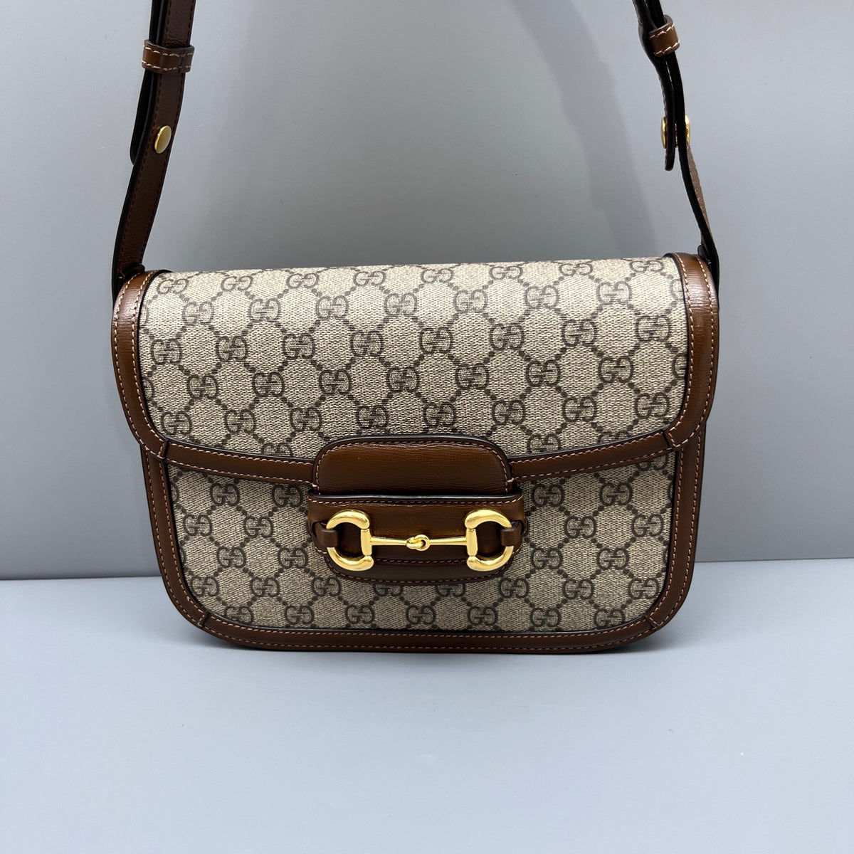Gucci - 1955 Horsebit Shoulder Bag - Synthetic - Multicolour - (medium)
