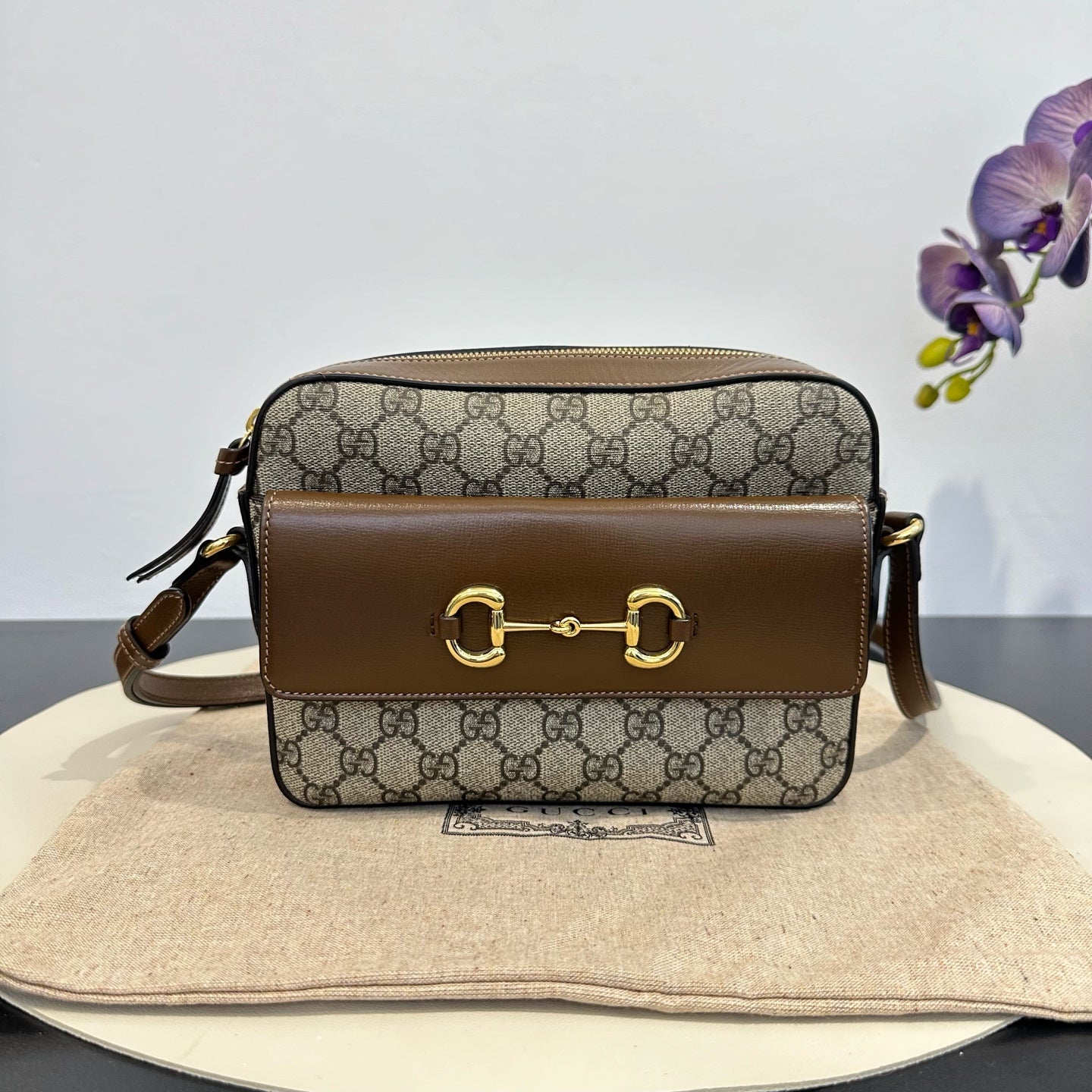 Gucci - 1955 Horsebit - Synthetic - Brown - (small)