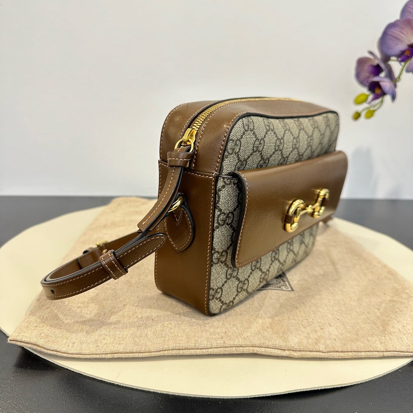 Gucci - 1955 Horsebit - Synthetic - Brown - (small)
