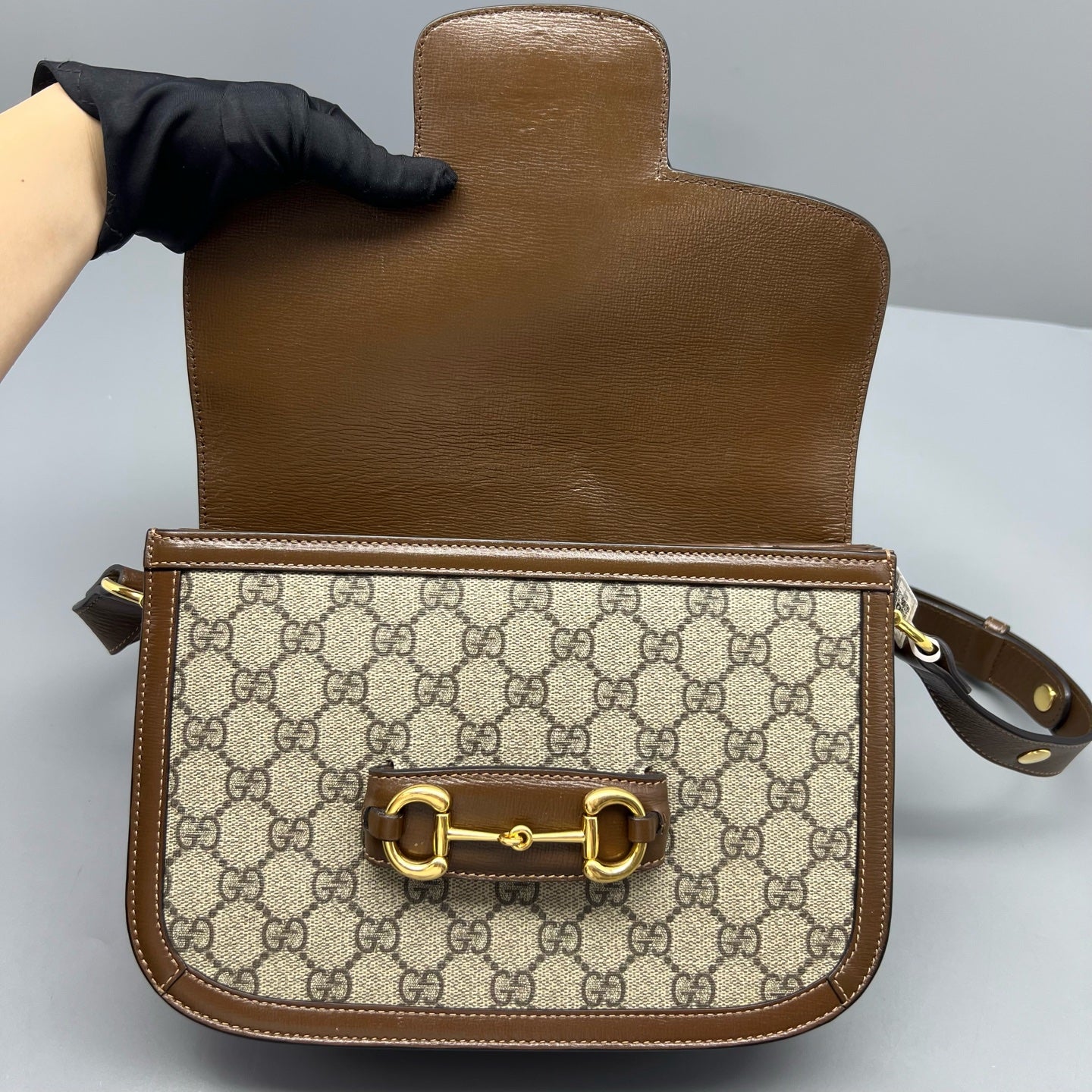 Gucci - 1955 Horsebit - Synthetic - Brown - (small)