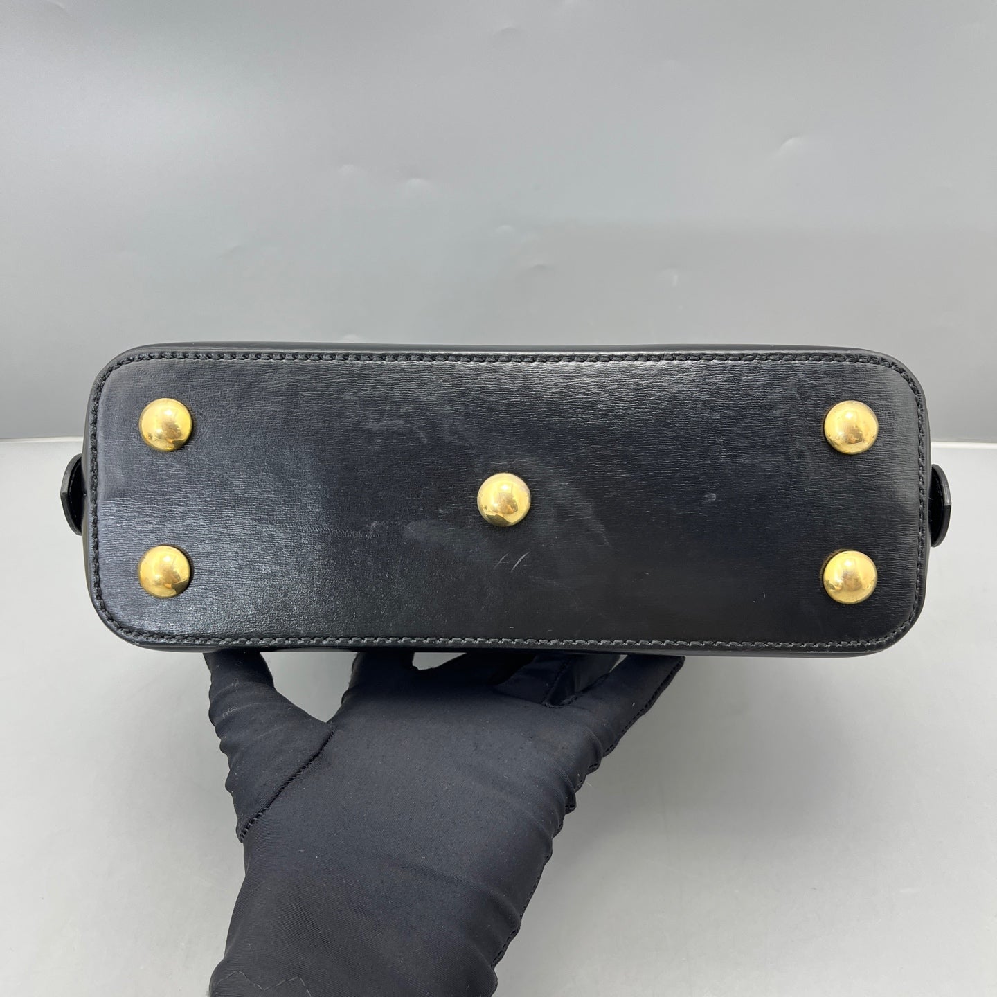 Gucci - 1955 Horsebit Top Handle Bag - Leather - Black - (Small)