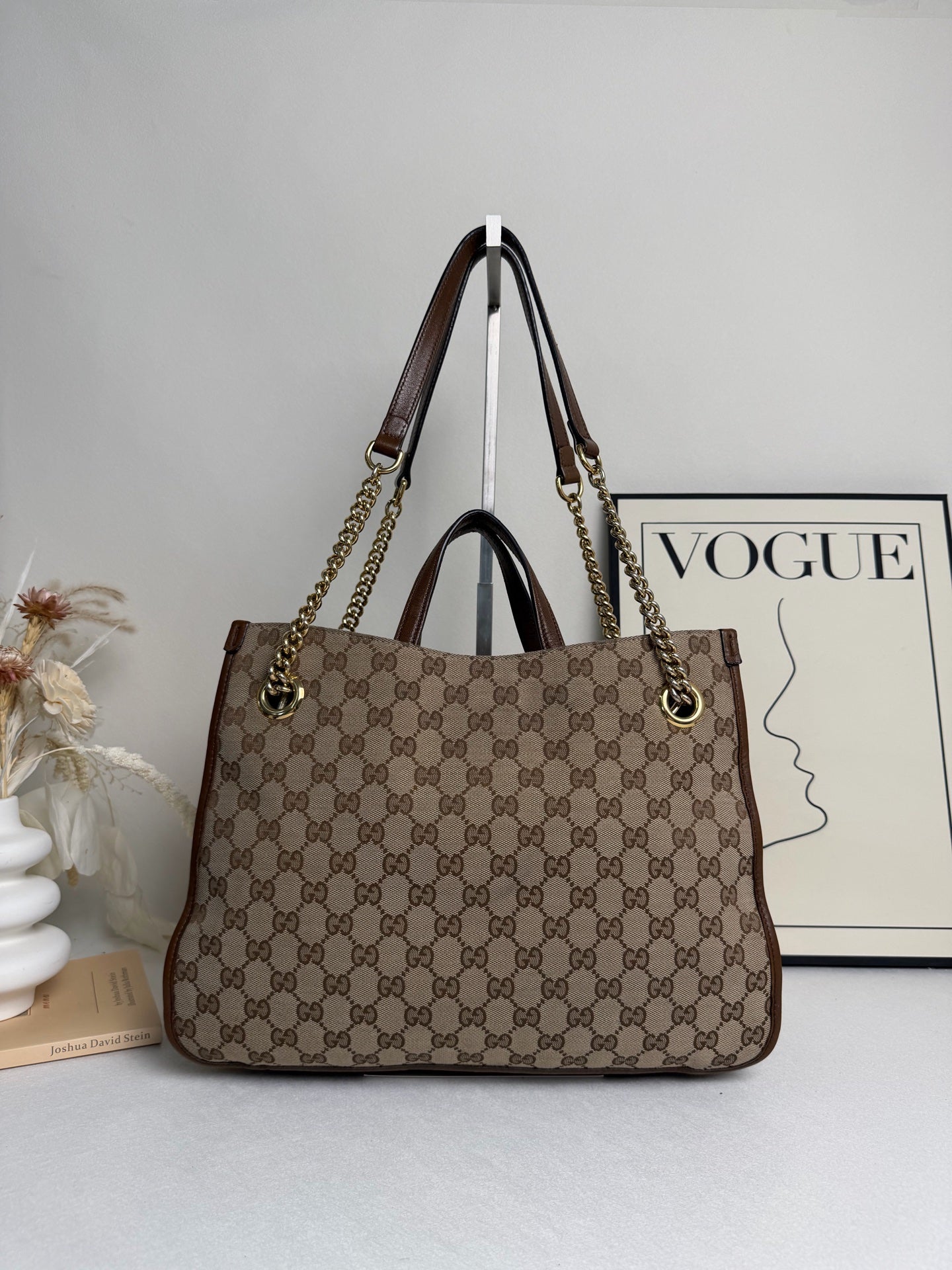 Gucci - 1955 Horsebit Tote Bag - Canvas - Brown - (medium)