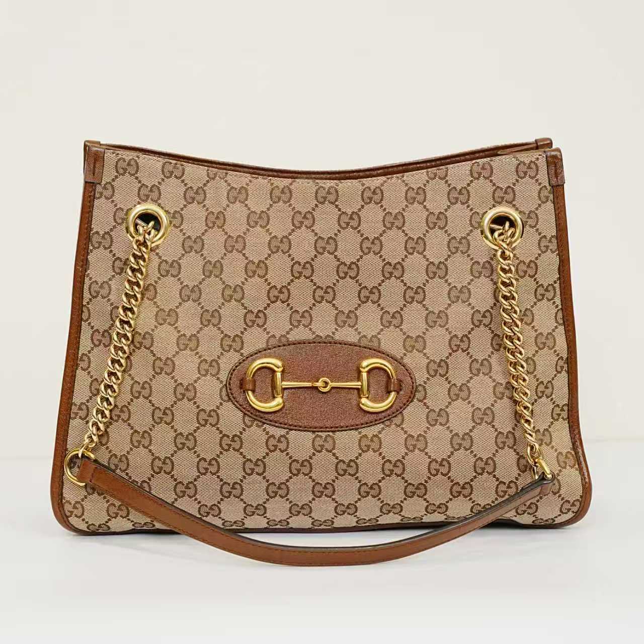 Gucci - 1955 Horsebit Tote Bag - Leather - Brown - (medium)
