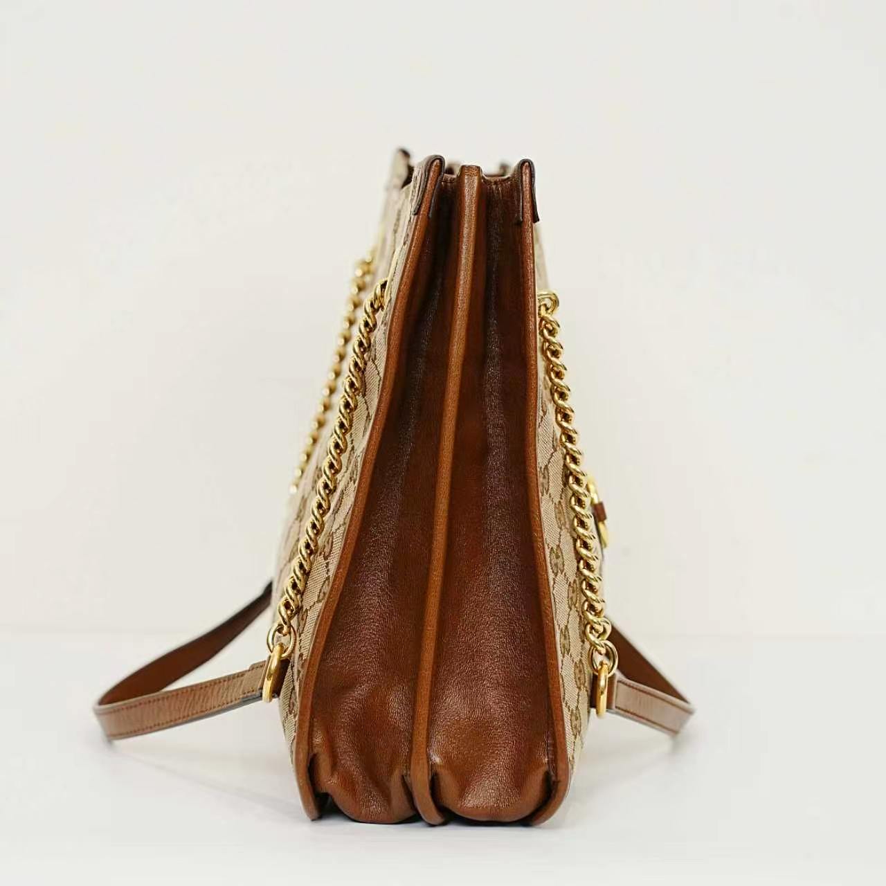 Gucci - 1955 Horsebit Tote Bag - Leather - Brown - (medium)