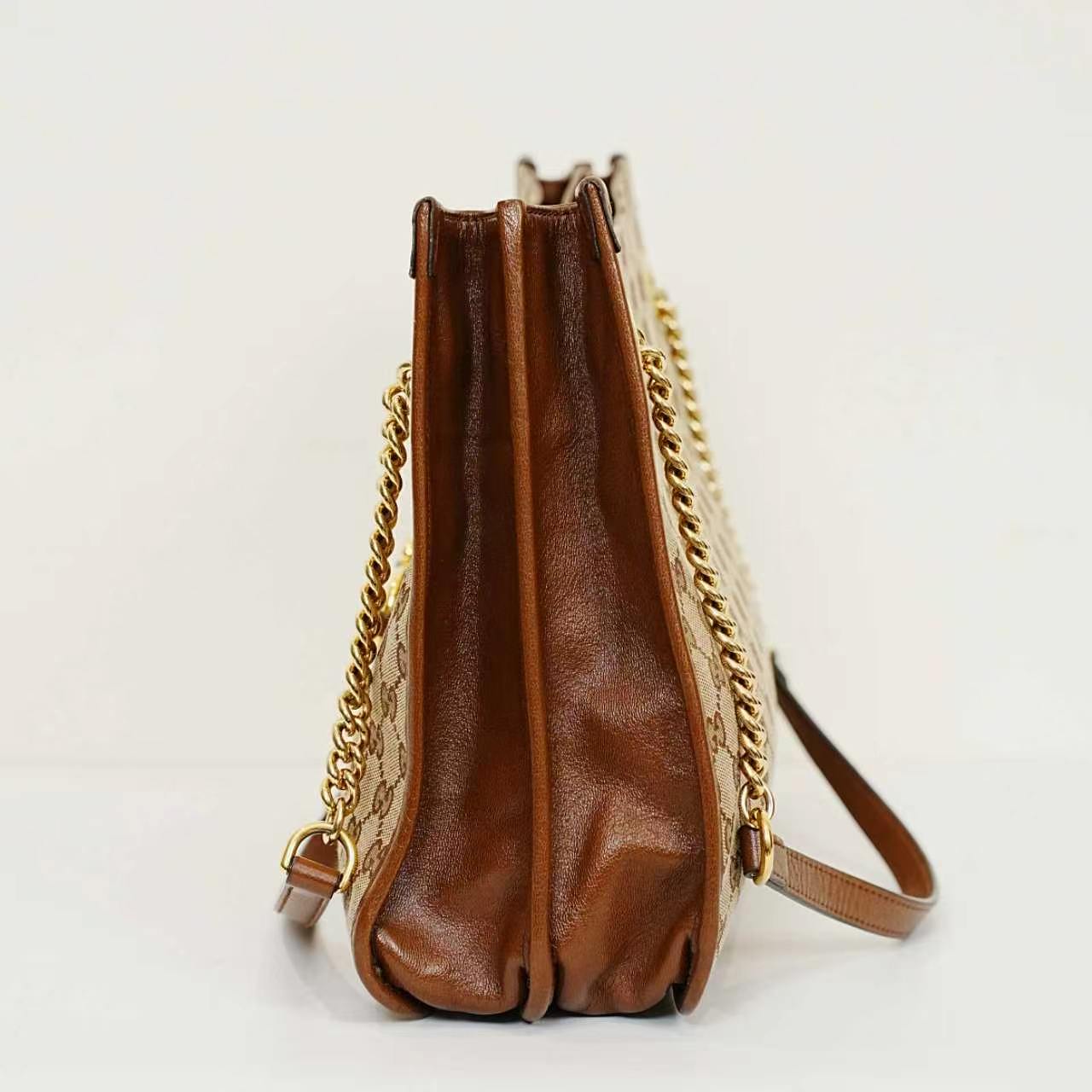 Gucci - 1955 Horsebit Tote Bag - Leather - Brown - (medium)