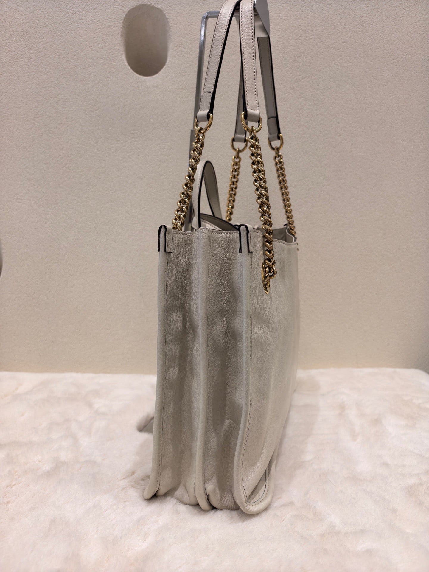 Gucci - 1955 Horsebit Tote - Leather - White - (large)