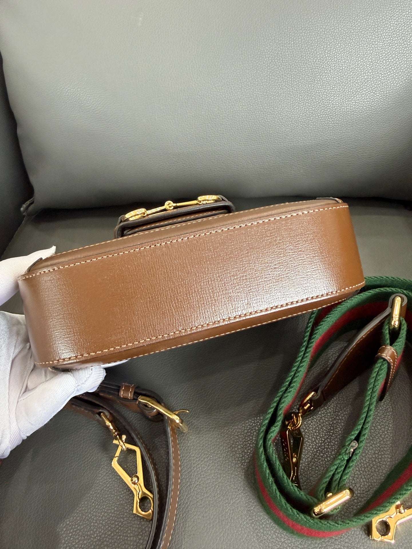 Gucci - 1955 - Leather - Brown - (small)