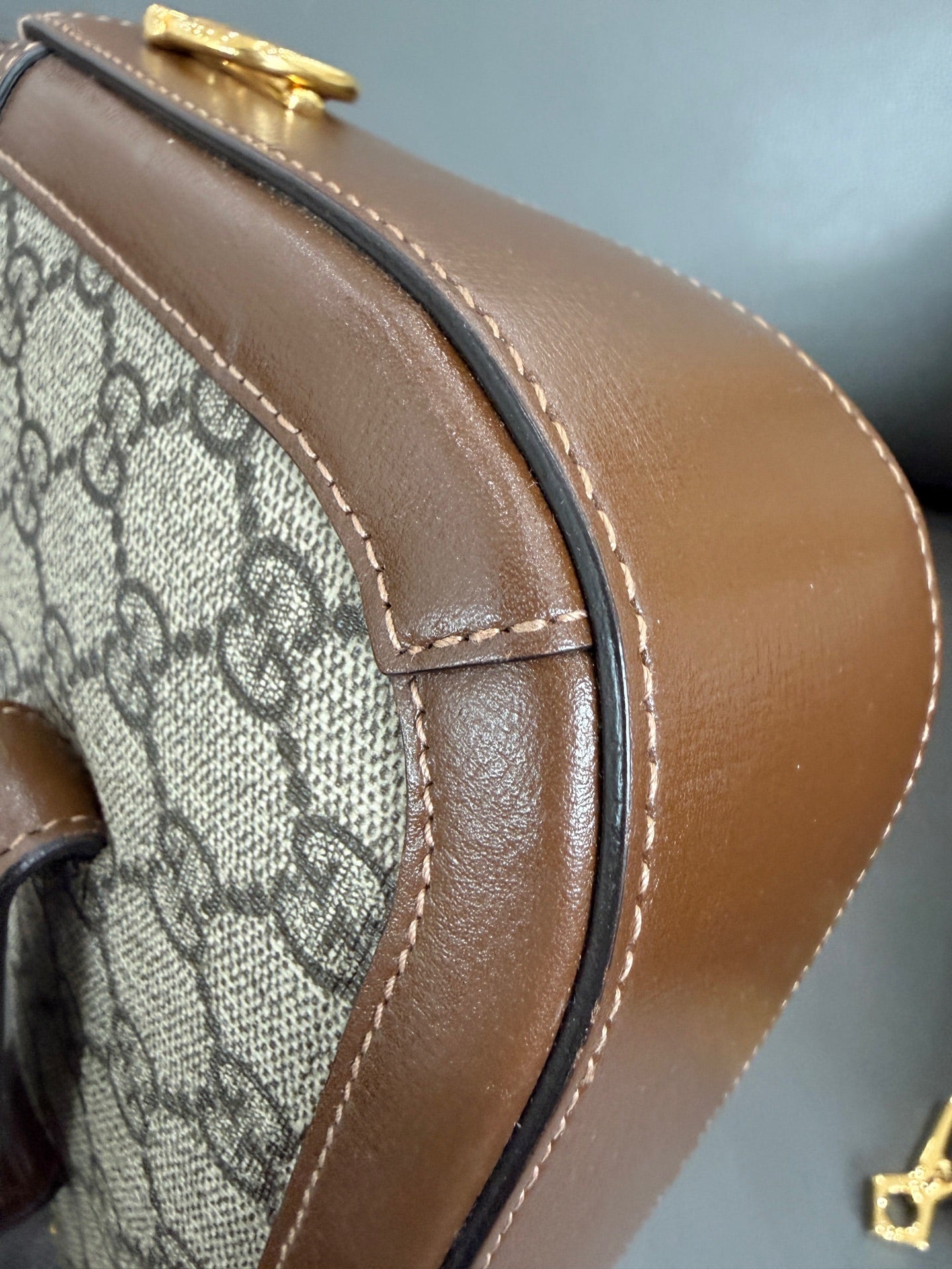 Gucci - 1955 - Leather - Brown - (small)