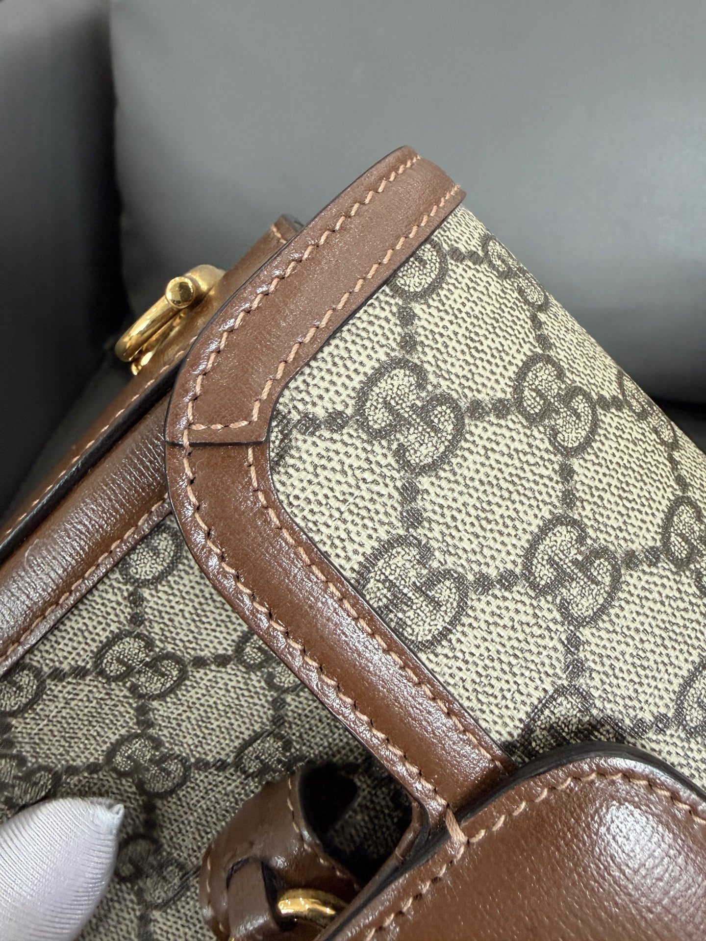 Gucci - 1955 - Leather - Brown - (small)