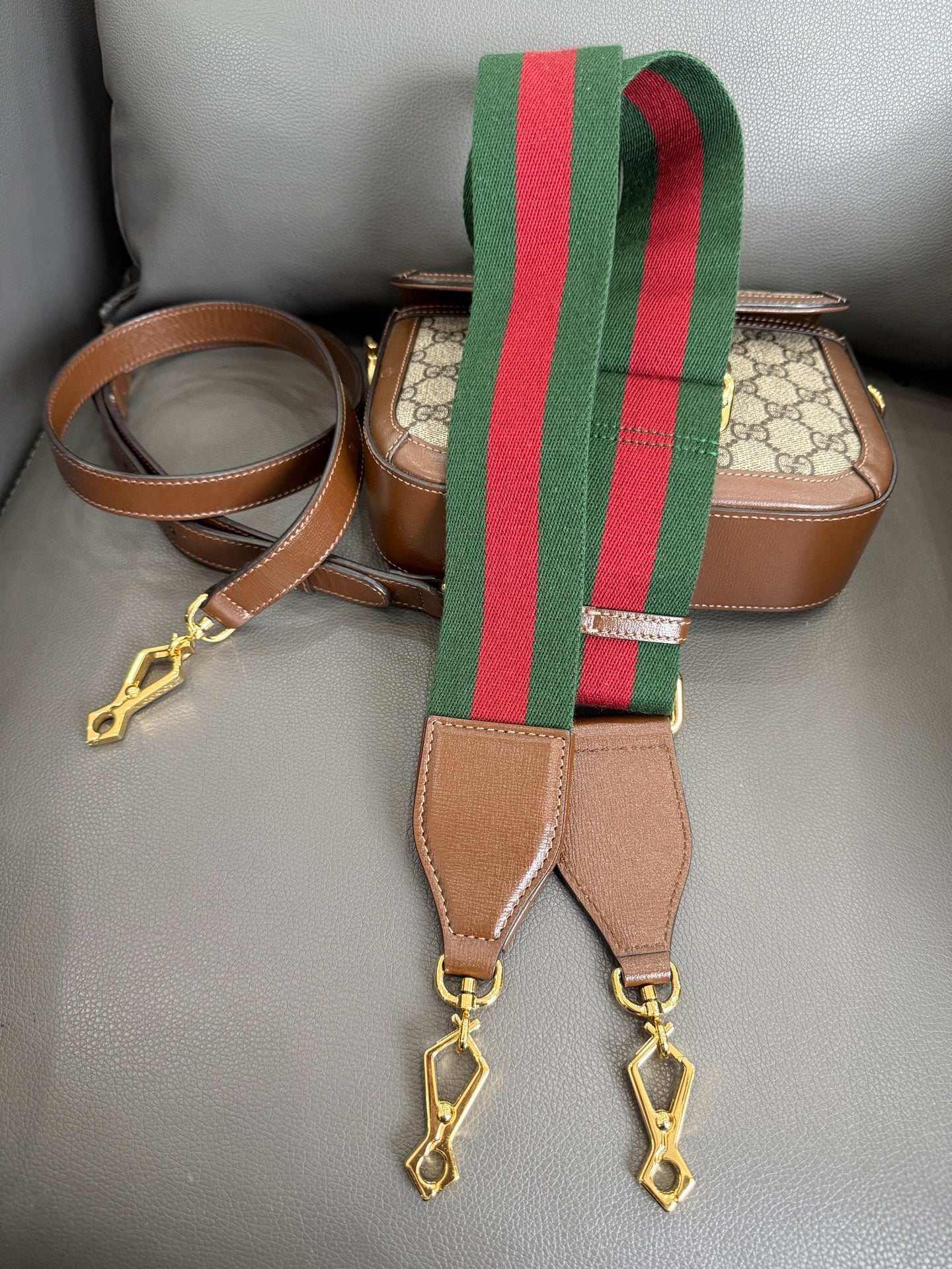 Gucci - 1955 - Leather - Brown - (small)