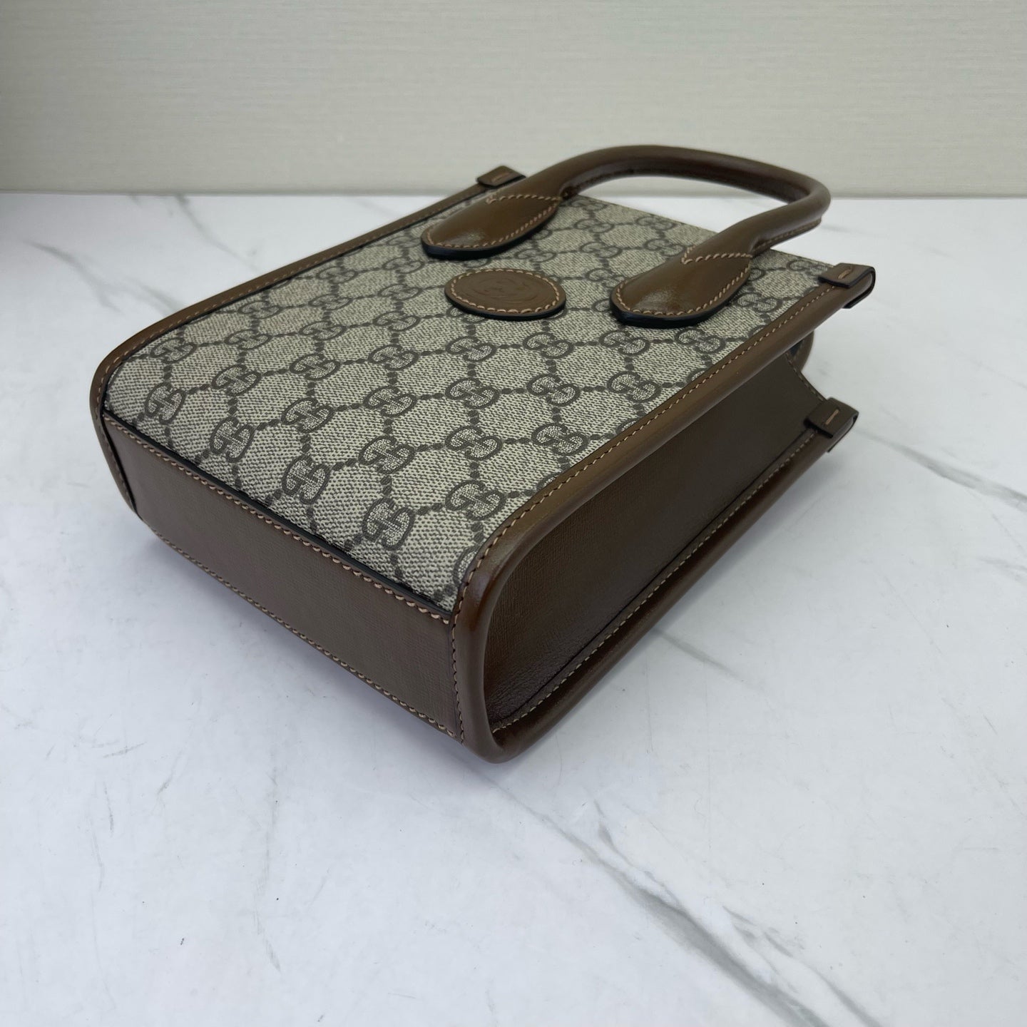 Gucci - 1955 Ophidia Mini Tote - Cloth - Brown - (mini)