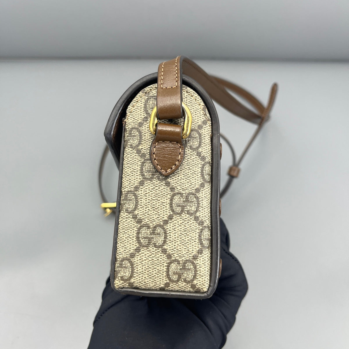 Gucci - 1955 Phone Bag - Synthetic - Brown - (mini)