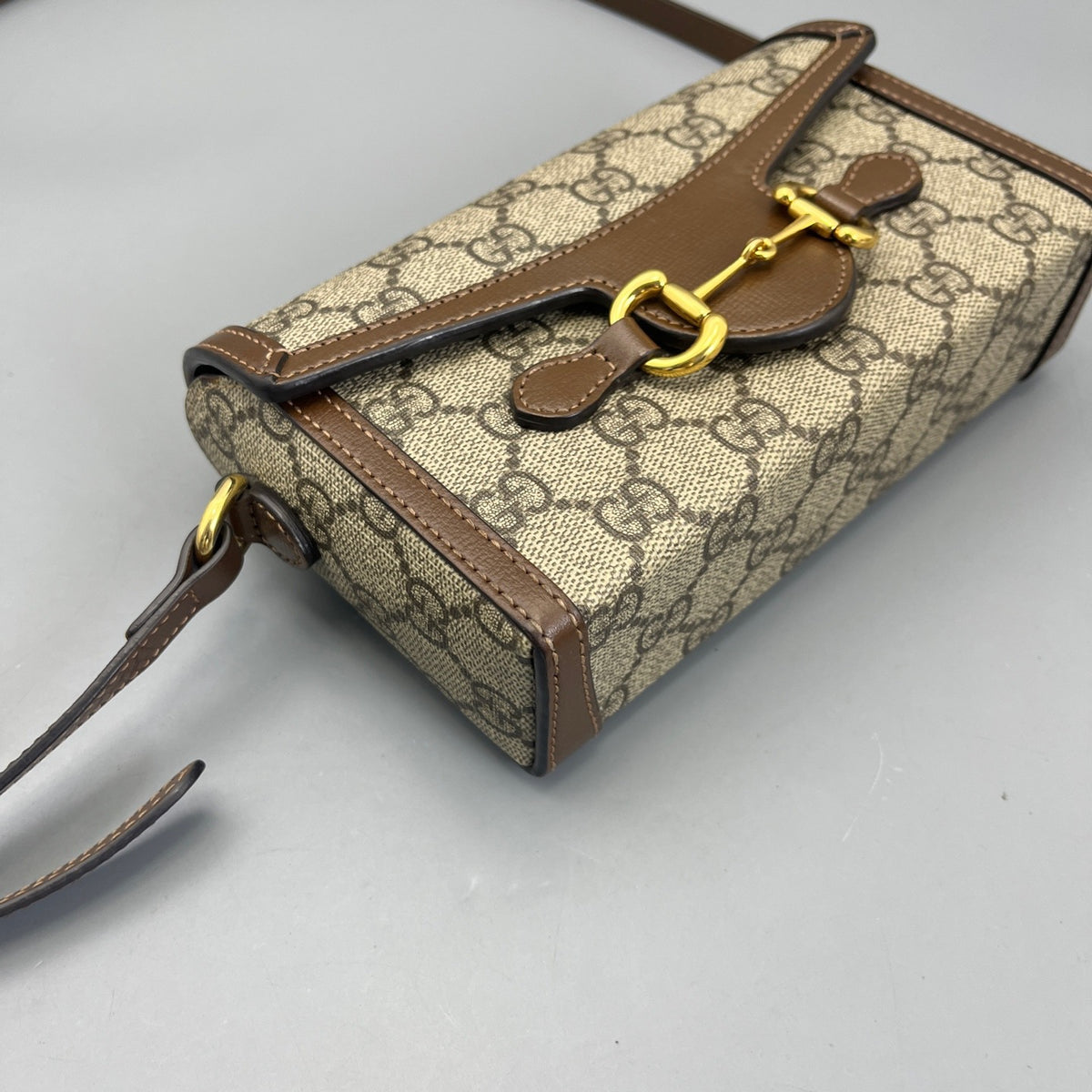 Gucci - 1955 Phone Bag - Synthetic - Brown - (mini)