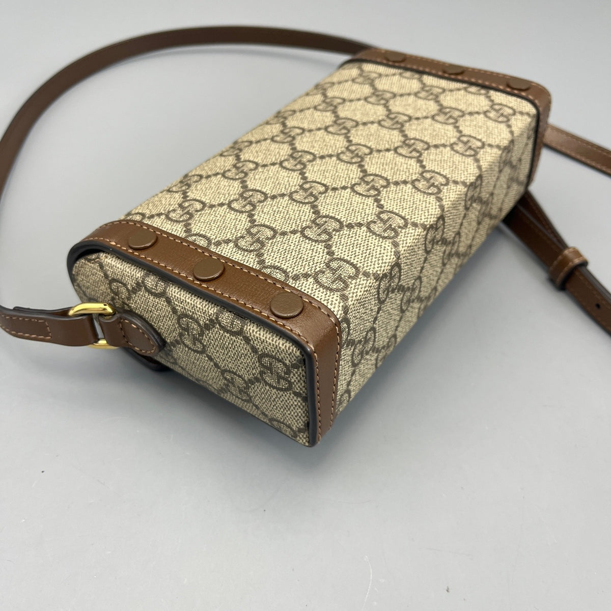 Gucci - 1955 Phone Bag - Synthetic - Brown - (mini)