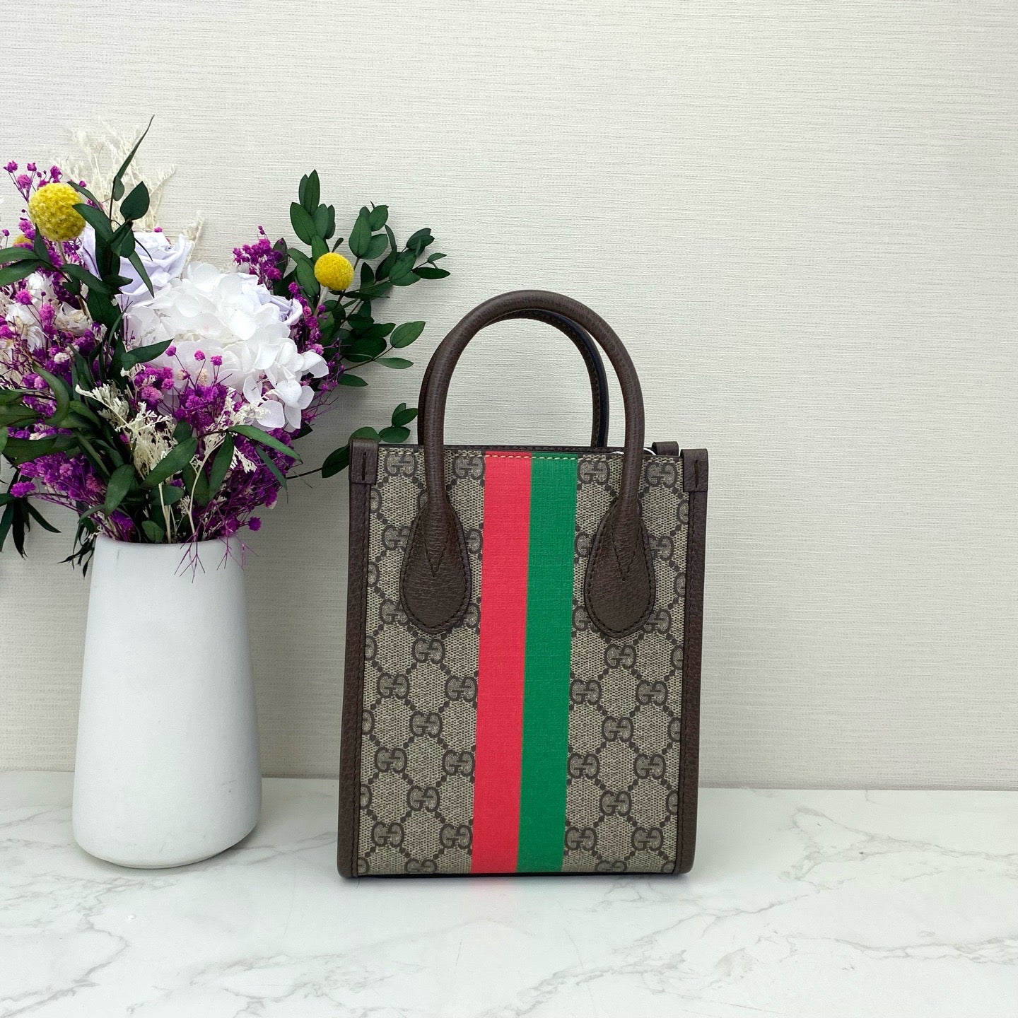 Gucci - 1955 Year of the Tiger Mini Tote - GG Supreme coated canvas and leather - Beige - (mini)
