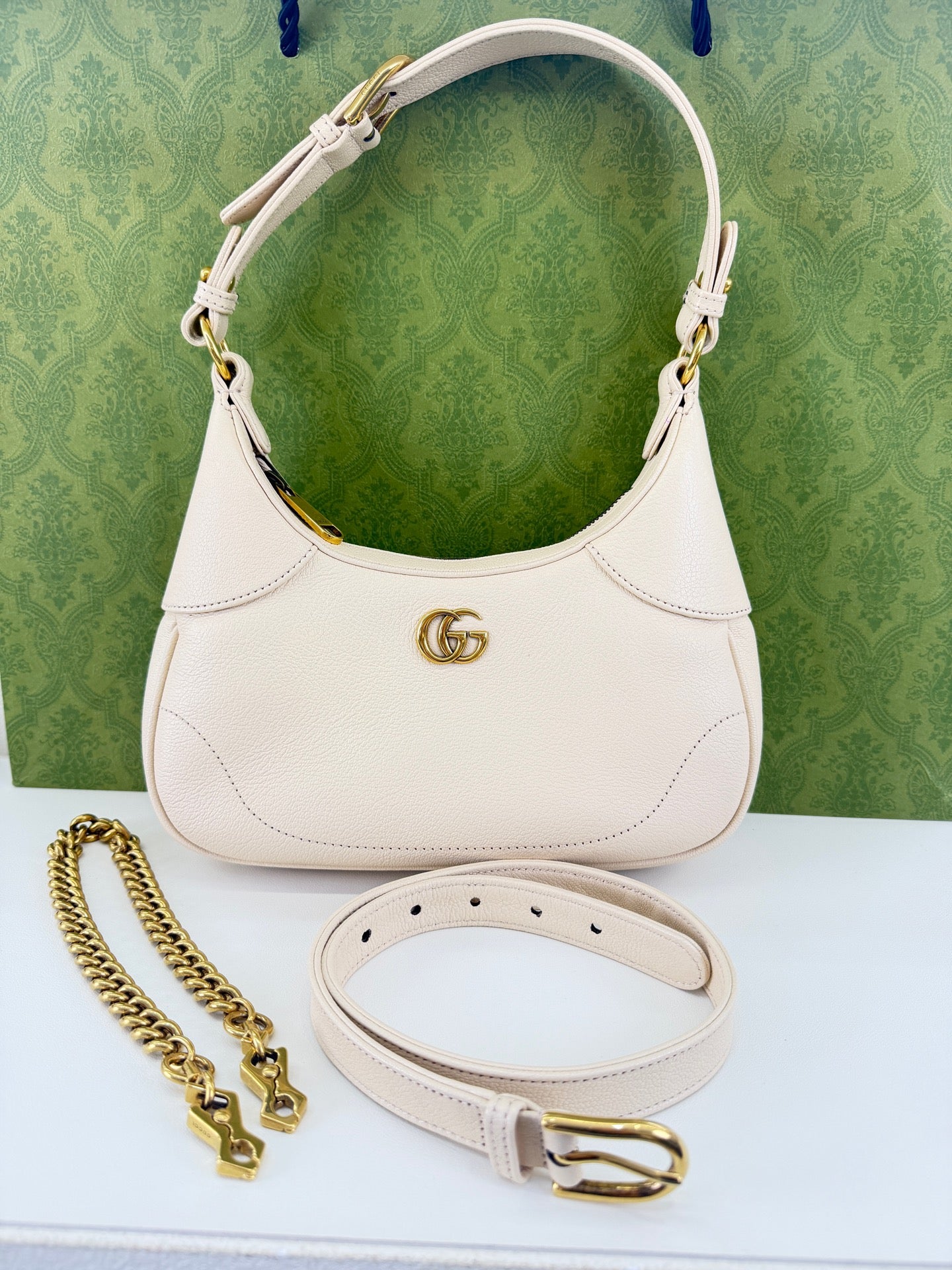 Gucci - Aphrodite - Leather - White - (small)