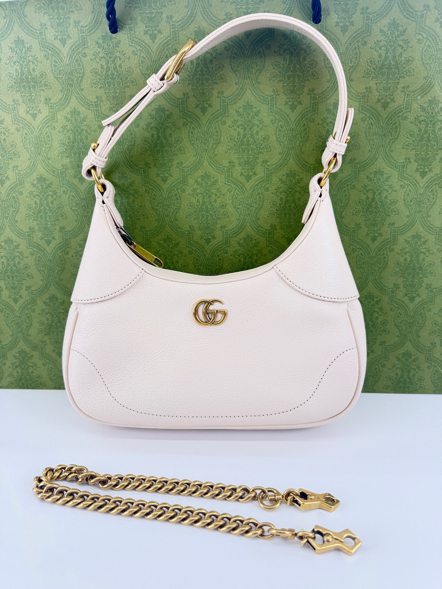 Gucci - Aphrodite - Leather - White - (small)