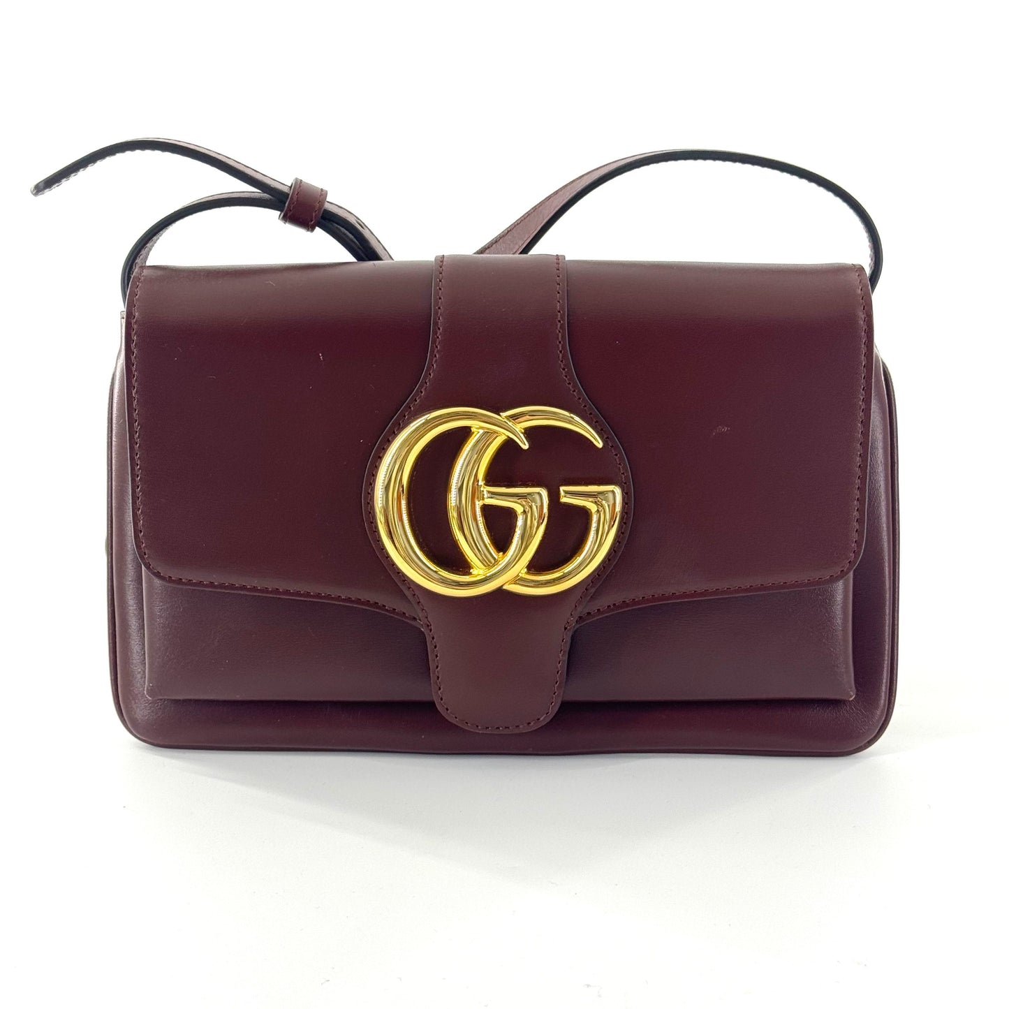 Gucci - Arli Shoulder Bag - Smooth calf leather - Burgundy - (small)