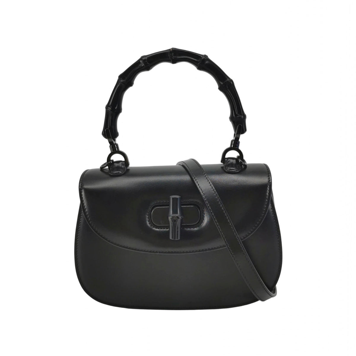 Gucci - Bamboo 1947 - Leather - Black - (Small)
