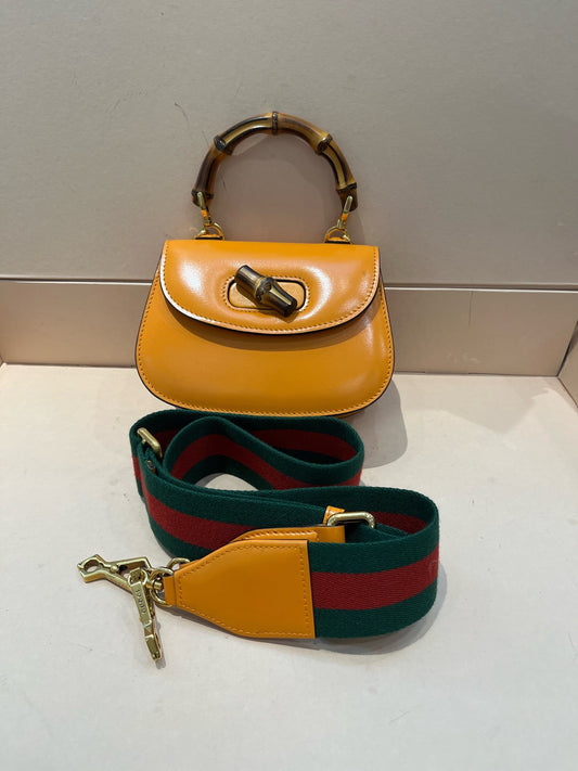 Gucci - Bamboo 1947 - Leather - Orange - (mini)