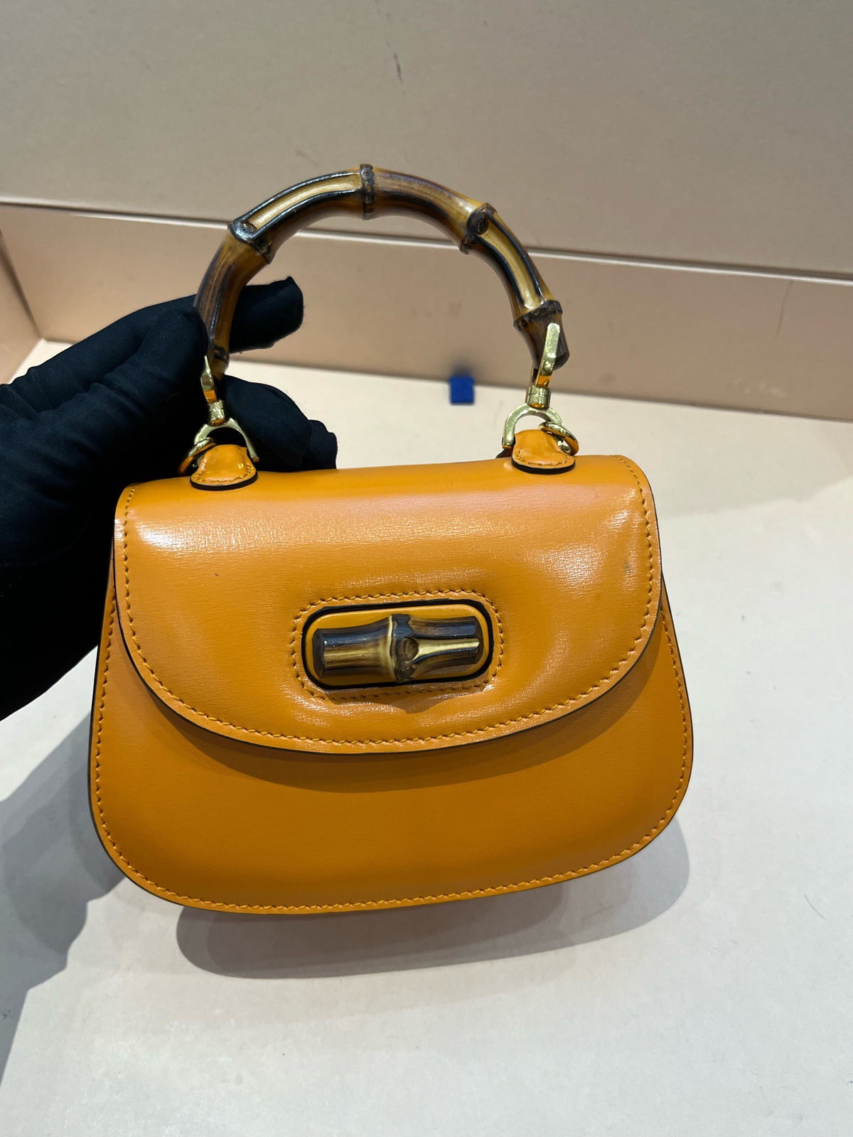 Gucci - Bamboo 1947 - Leather - Orange - (mini)