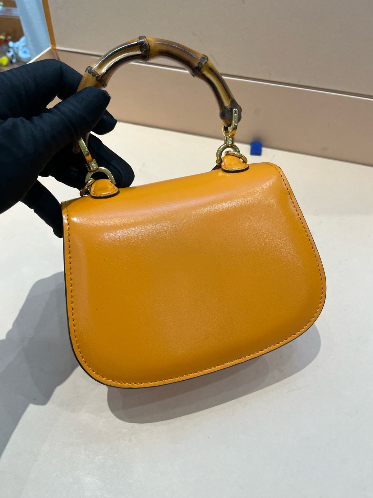 Gucci - Bamboo 1947 - Leather - Orange - (mini)