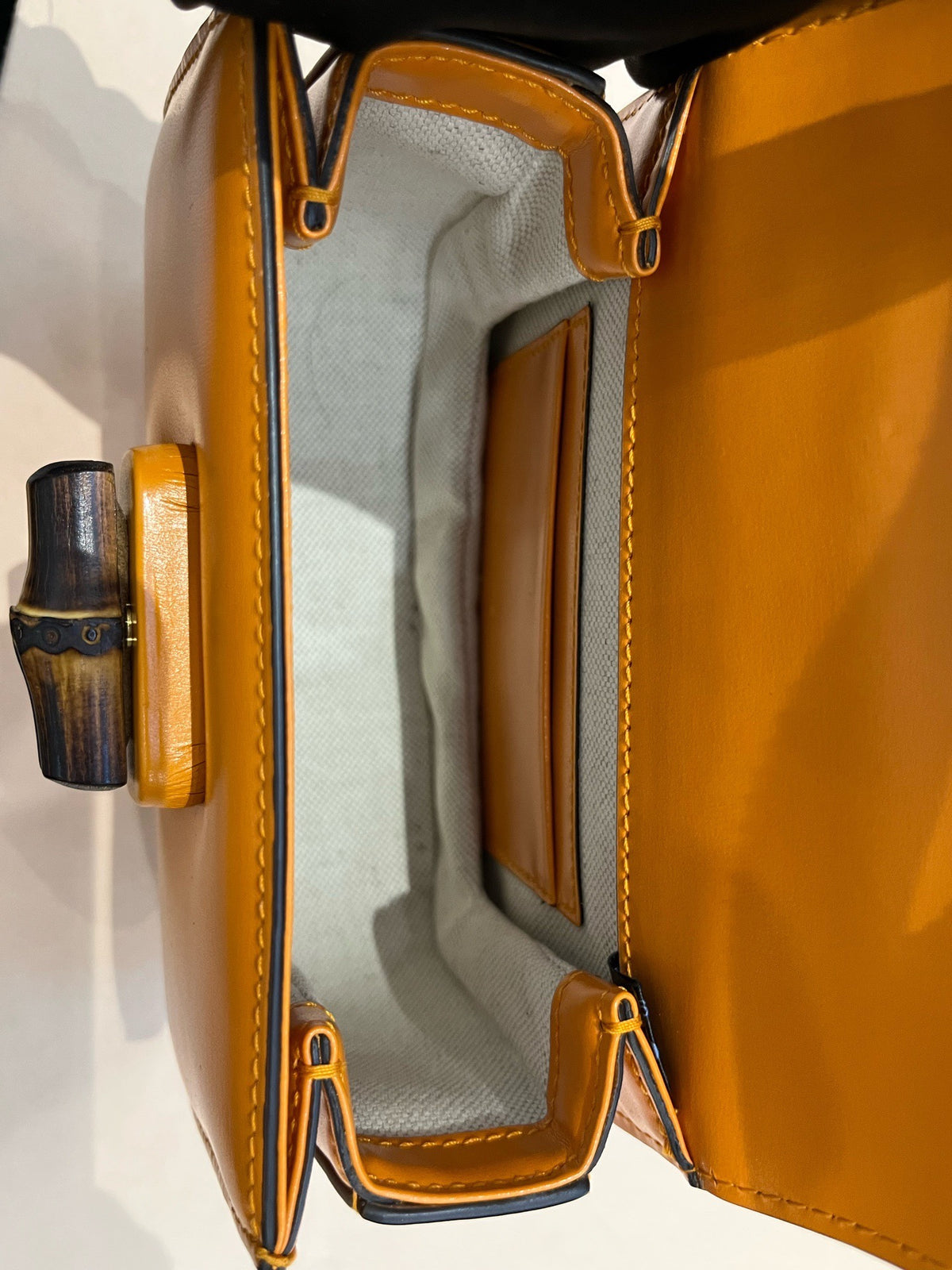 Gucci - Bamboo 1947 - Leather - Orange - (mini)