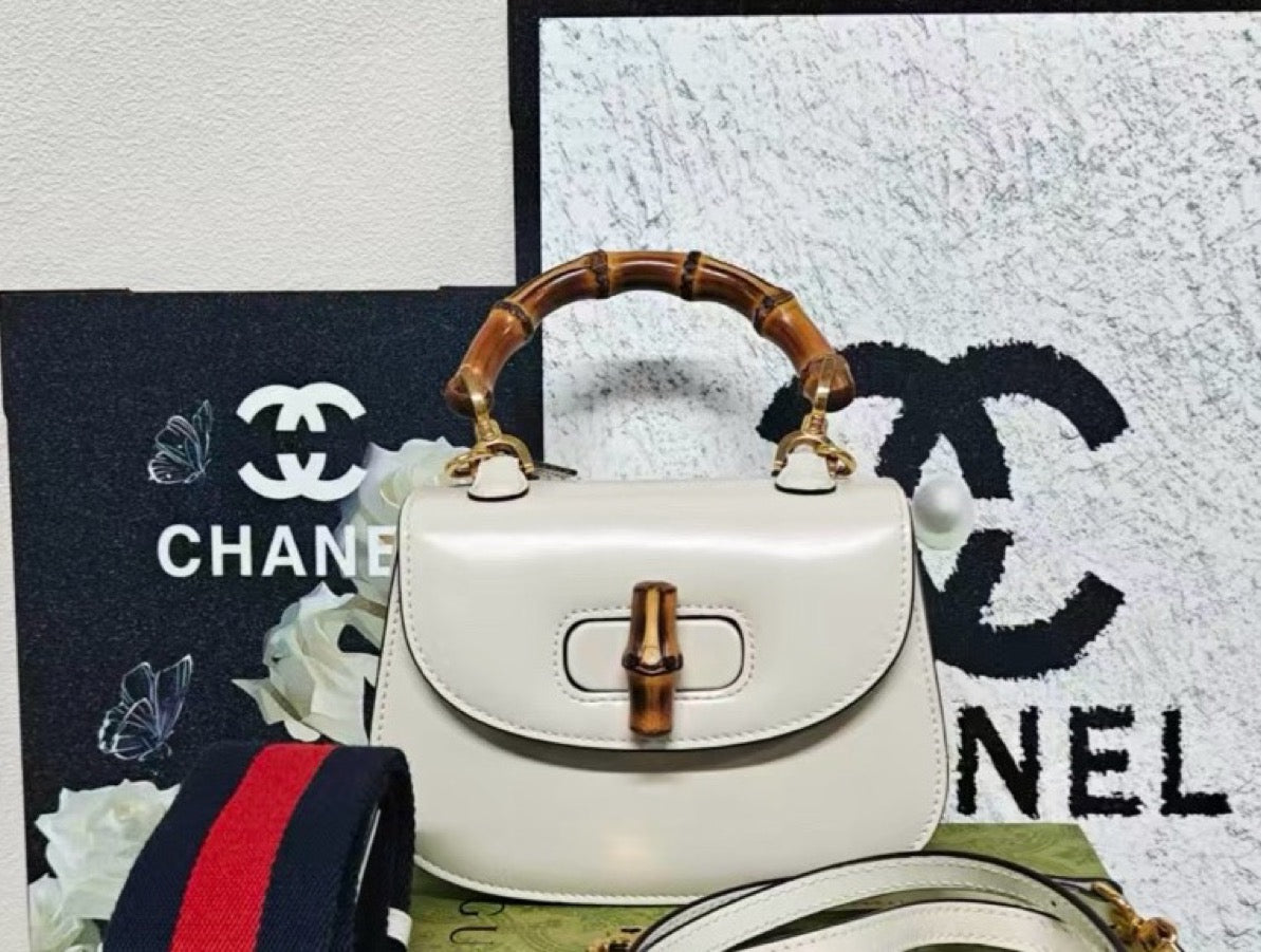 Gucci - Bamboo 1947 - Leather - White