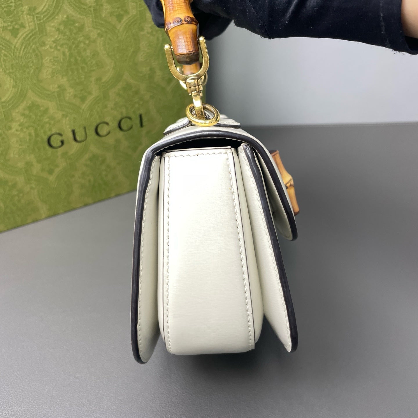 Gucci - Bamboo 1947 - Leather - White - (mini)